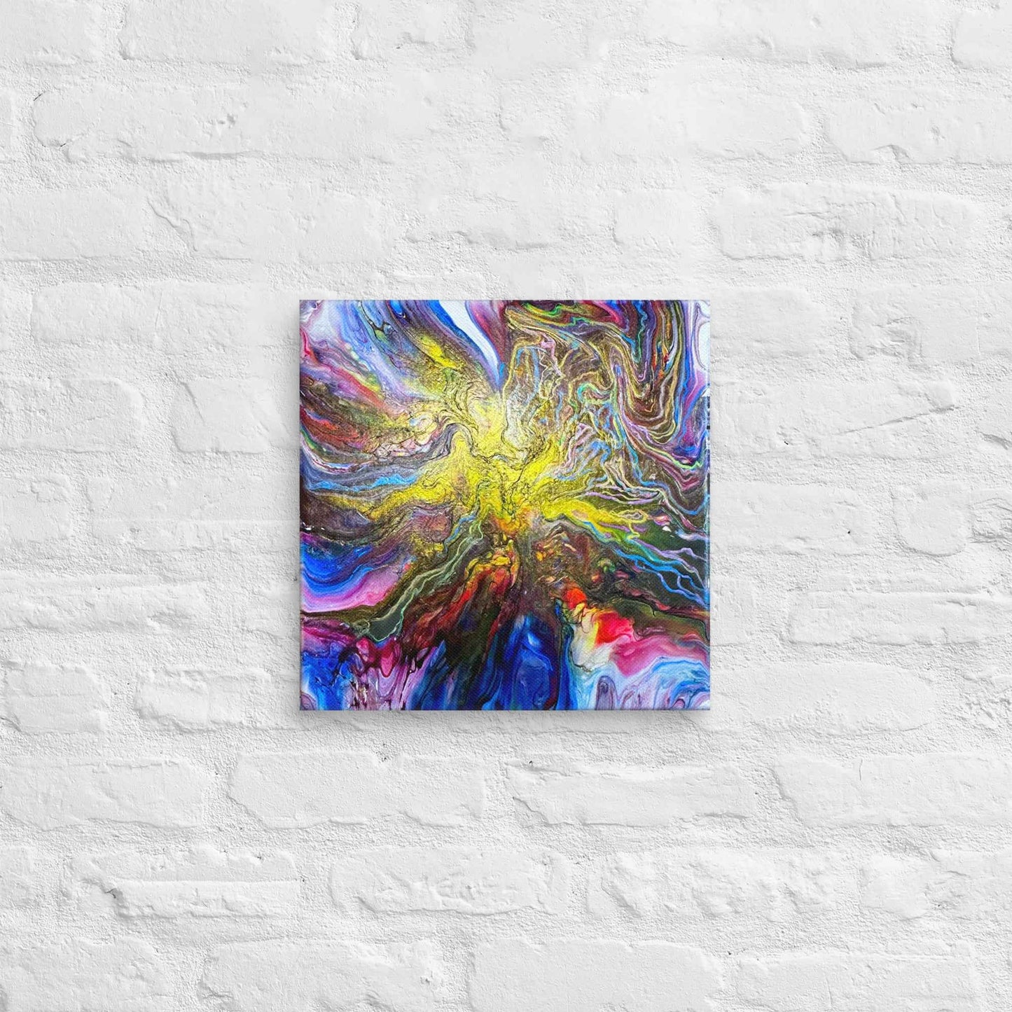 Canvas Print - In The Beginning - Cosmic Gold Explosion