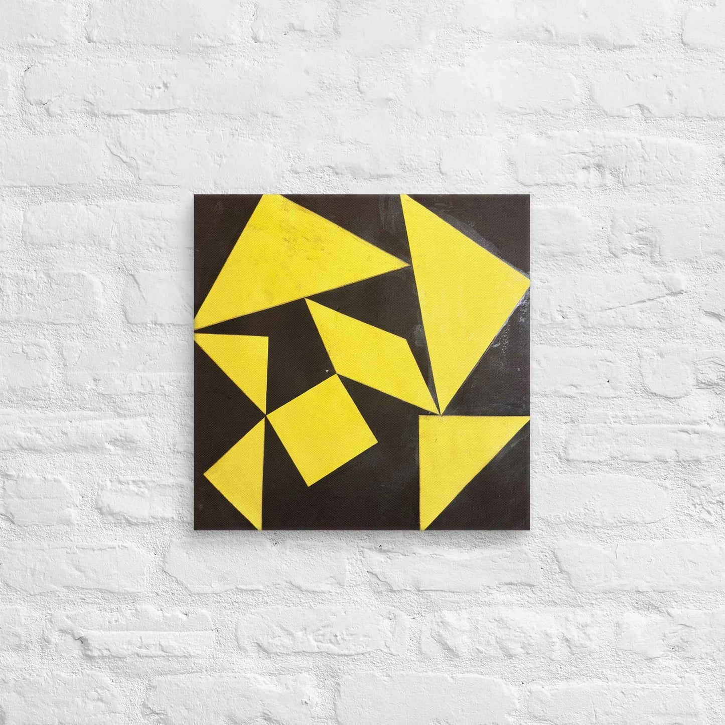 Canvas Print - Golden Fracture - Geometric Minimalist