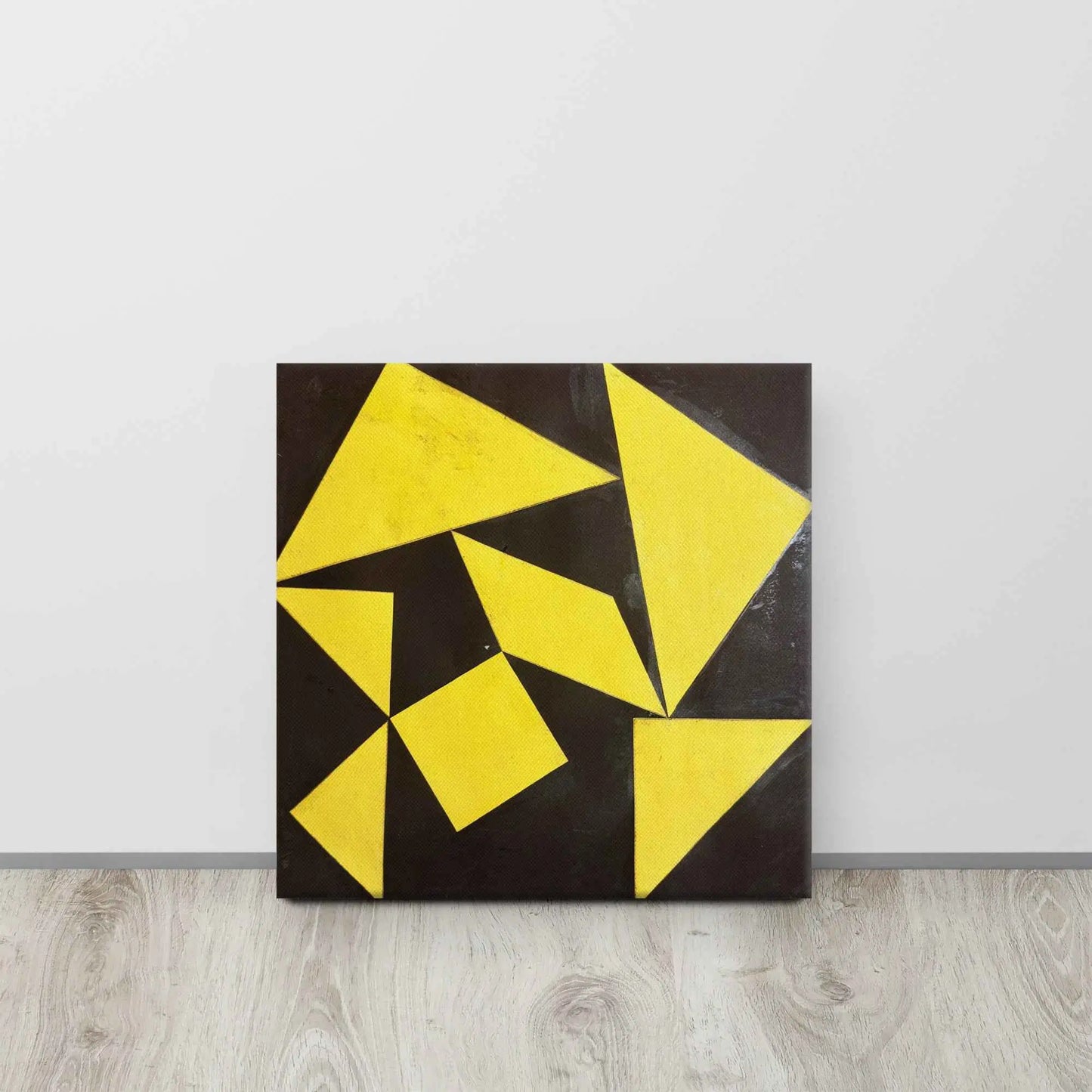 Canvas Print - Golden Fracture - Geometric Minimalist