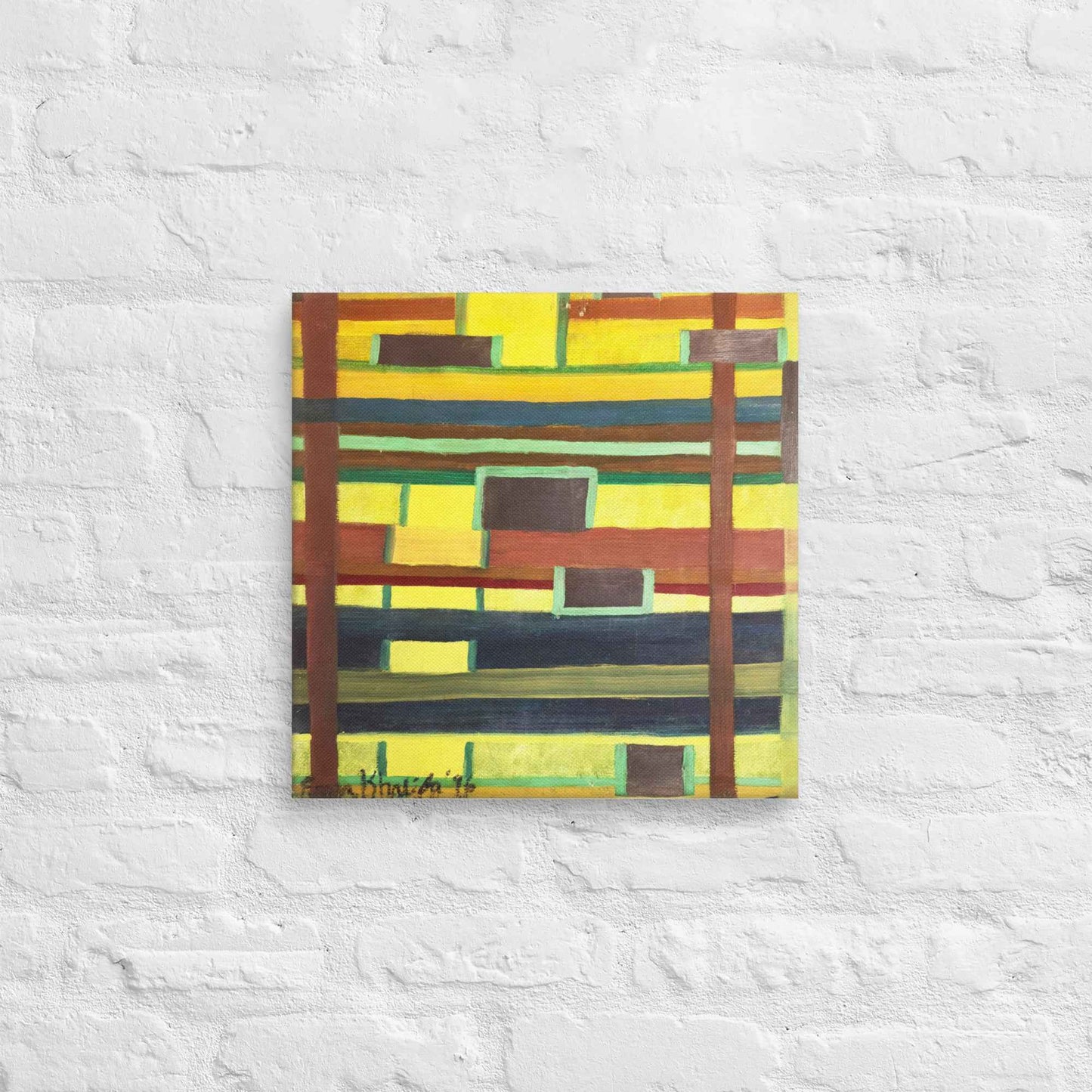 Canvas Print - City in Grids - Geometric Abstract Urban