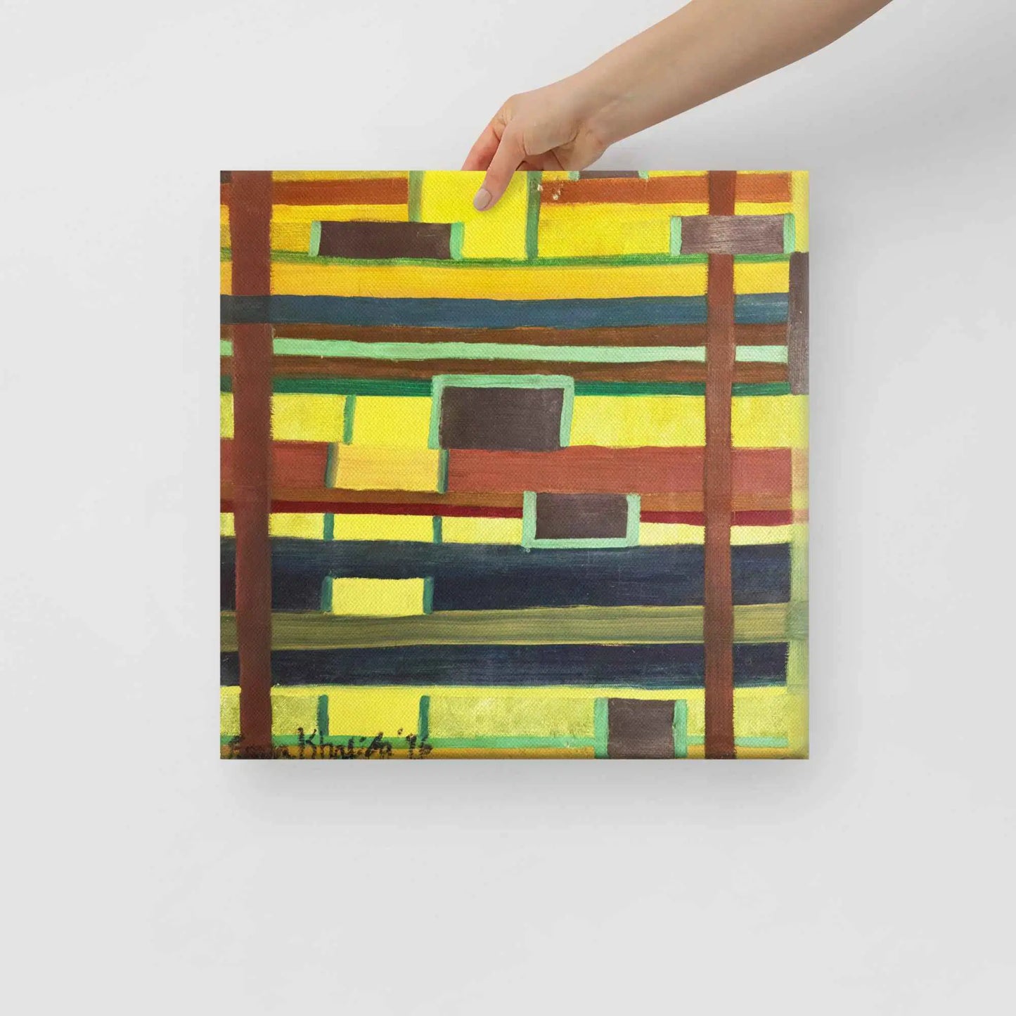 Canvas Print - City in Grids - Geometric Abstract Urban