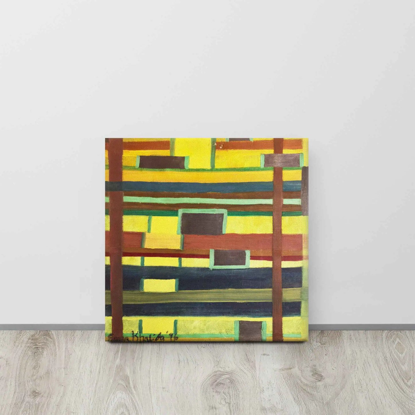 Canvas Print - City in Grids - Geometric Abstract Urban