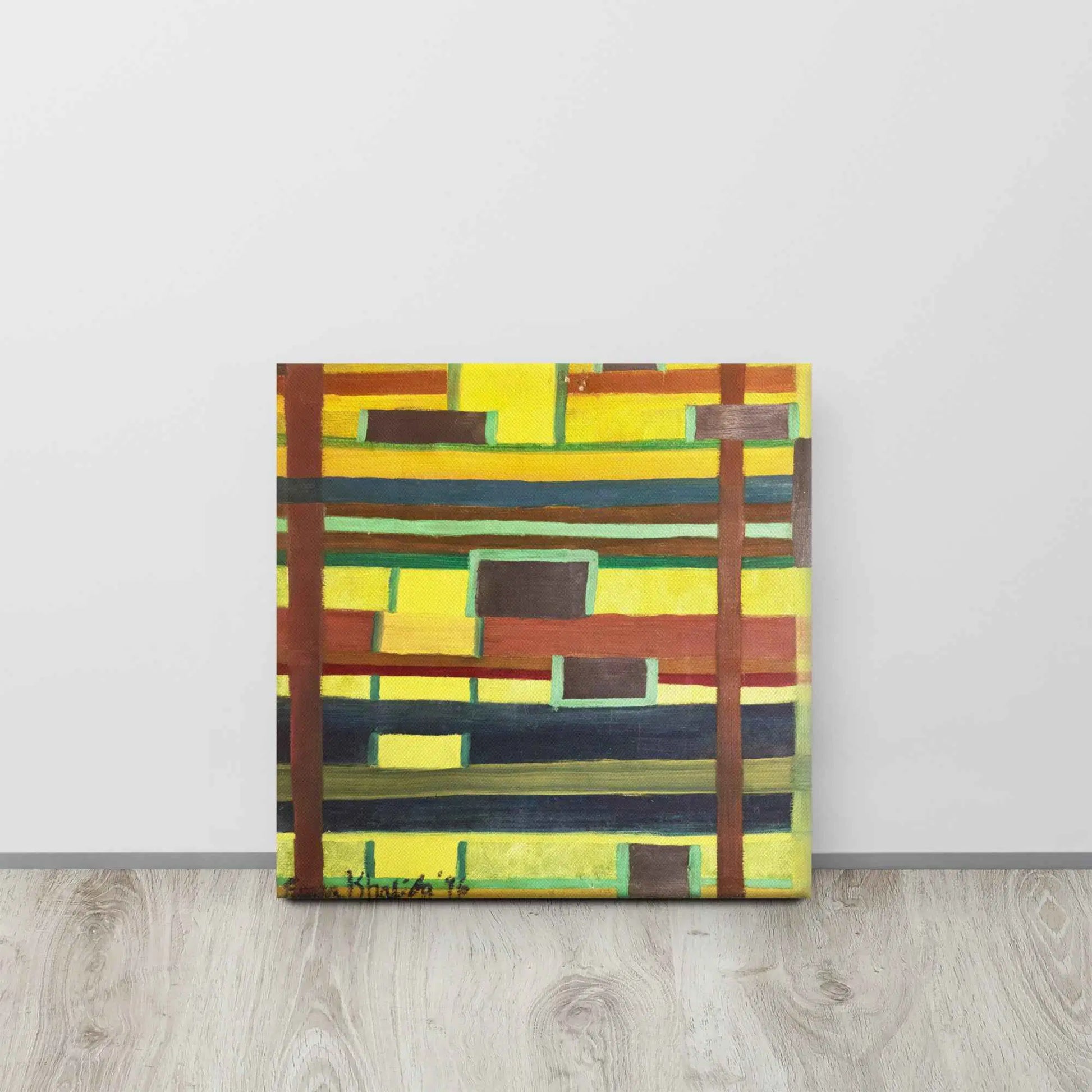 Canvas Print - City in Grids - Geometric Abstract Urban