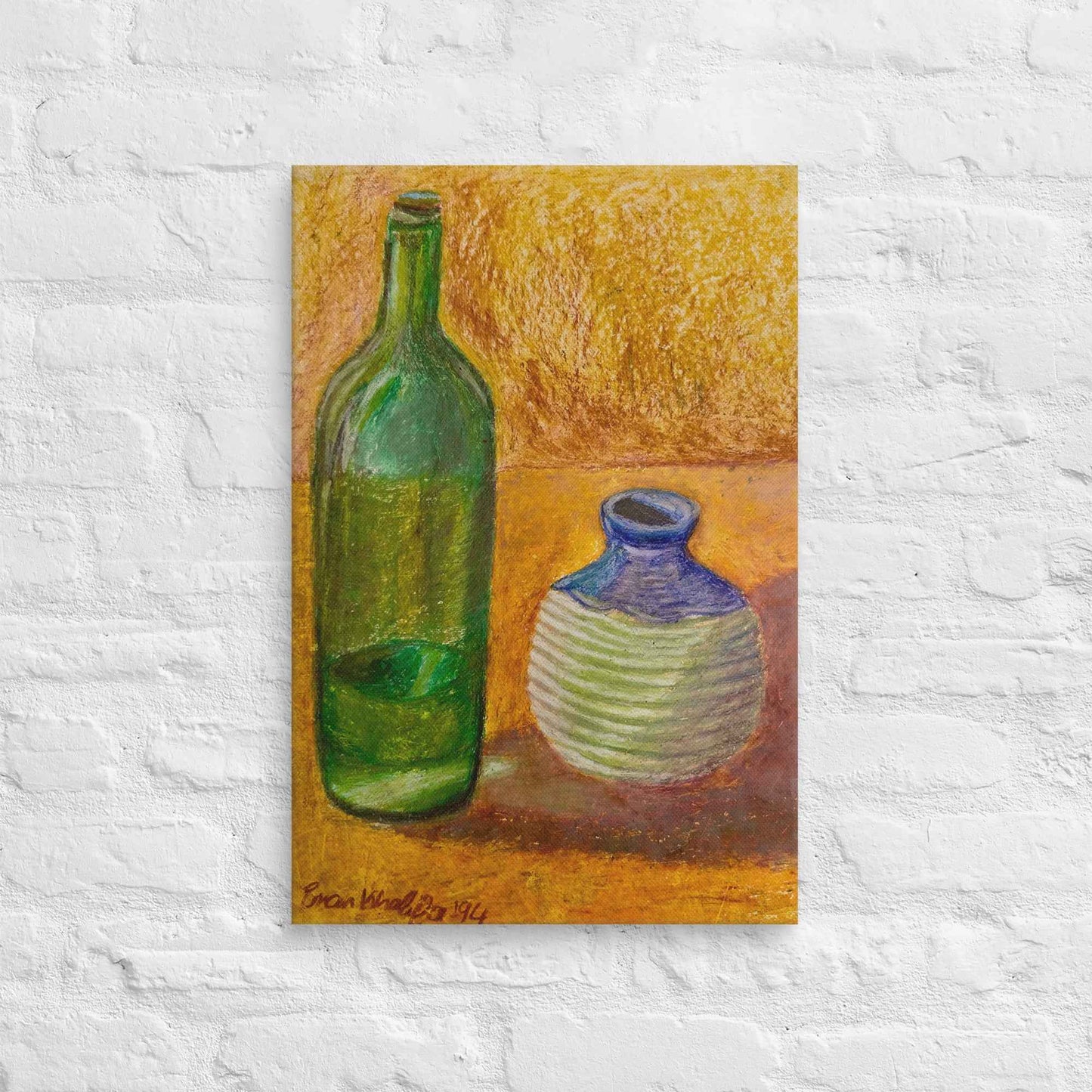 Canvas Print - Still Longing - Yellow Ochre Still Life - Eman's Gallery