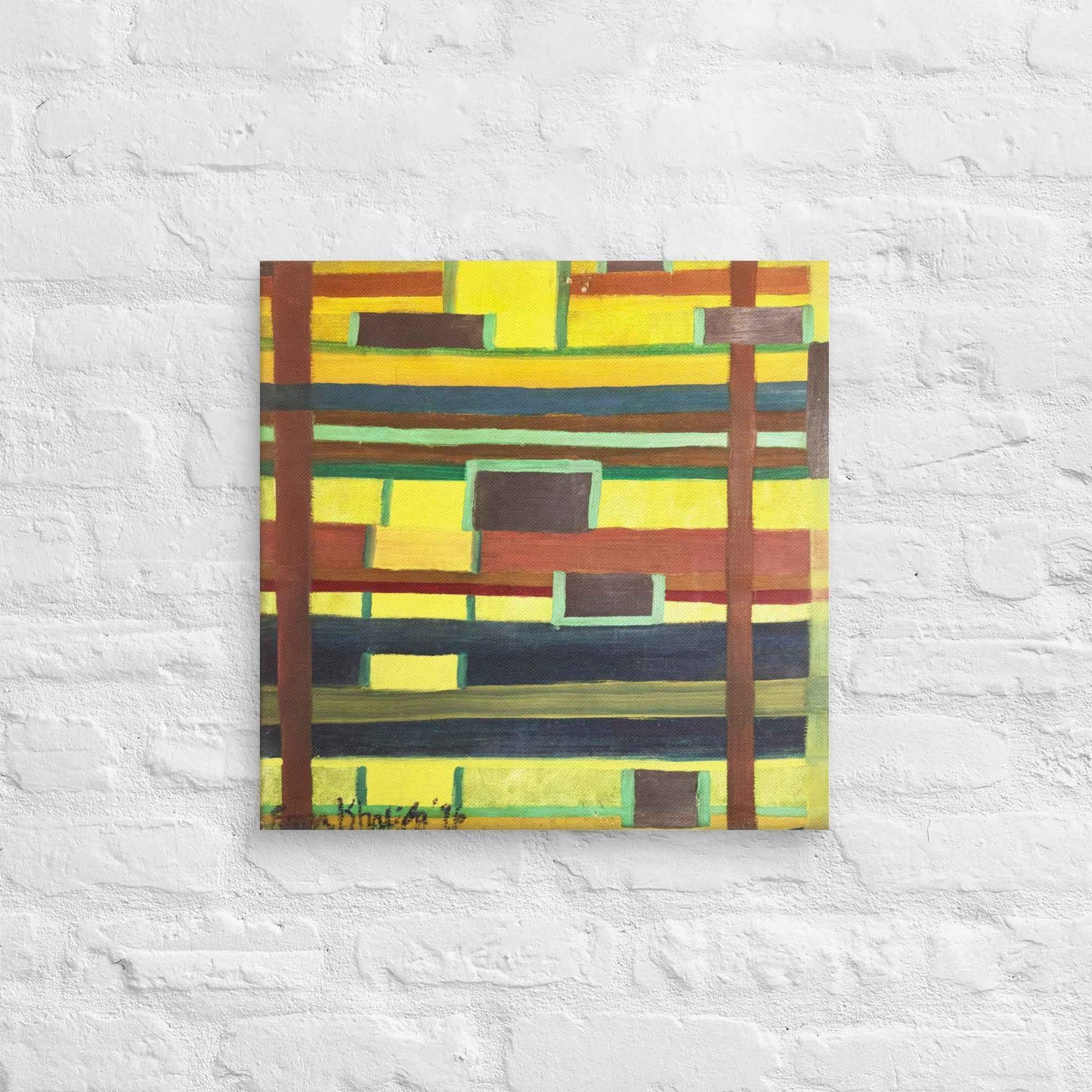 Canvas Print - City in Grids - Geometric Abstract Urban