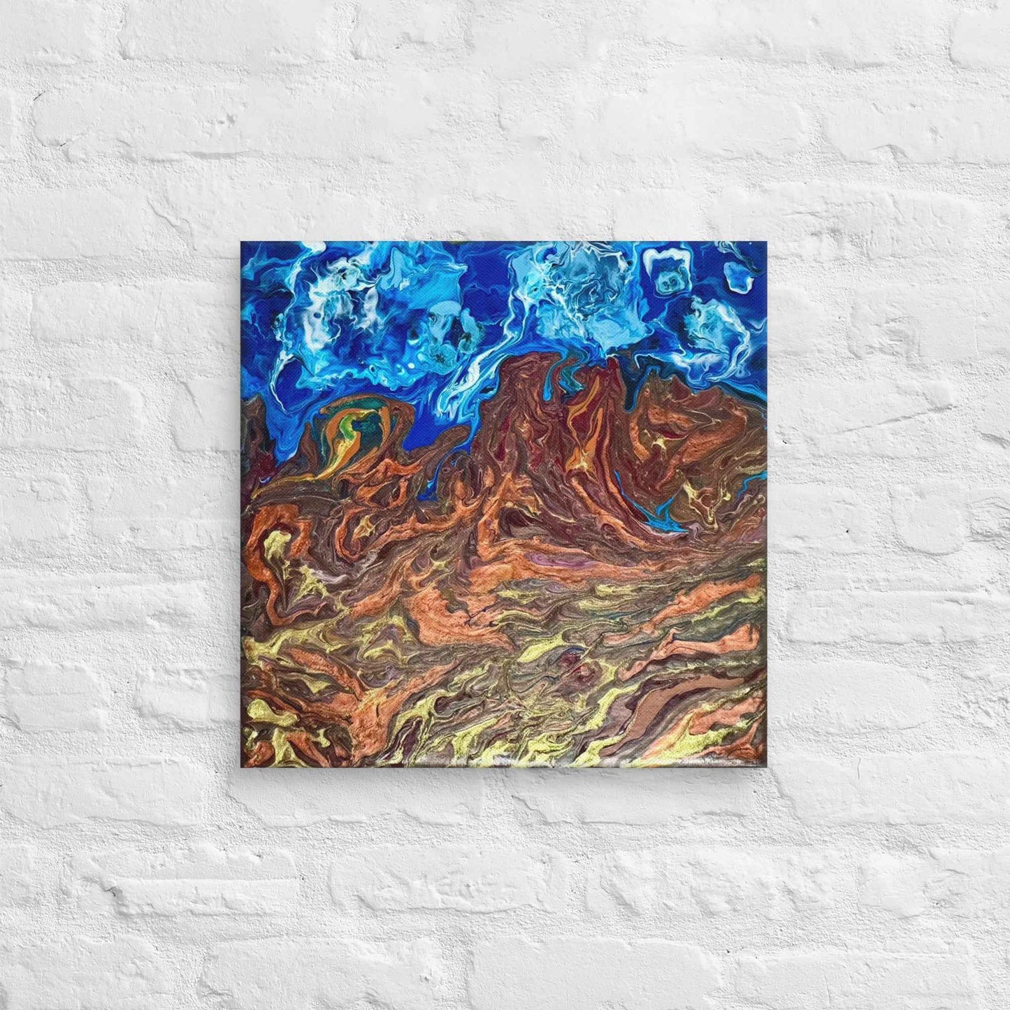 Canvas Print - Zeffir (exhale) - Fluid Abstract Earth & Sky