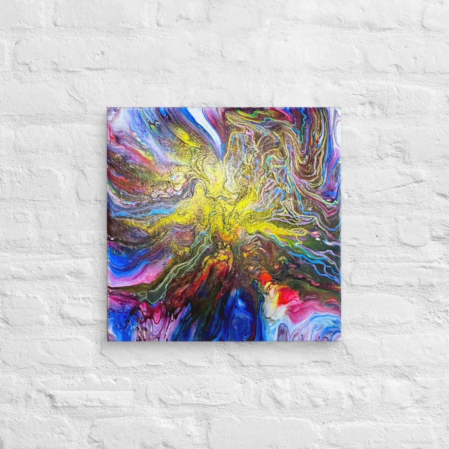 Canvas Print - In The Beginning - Cosmic Gold Explosion