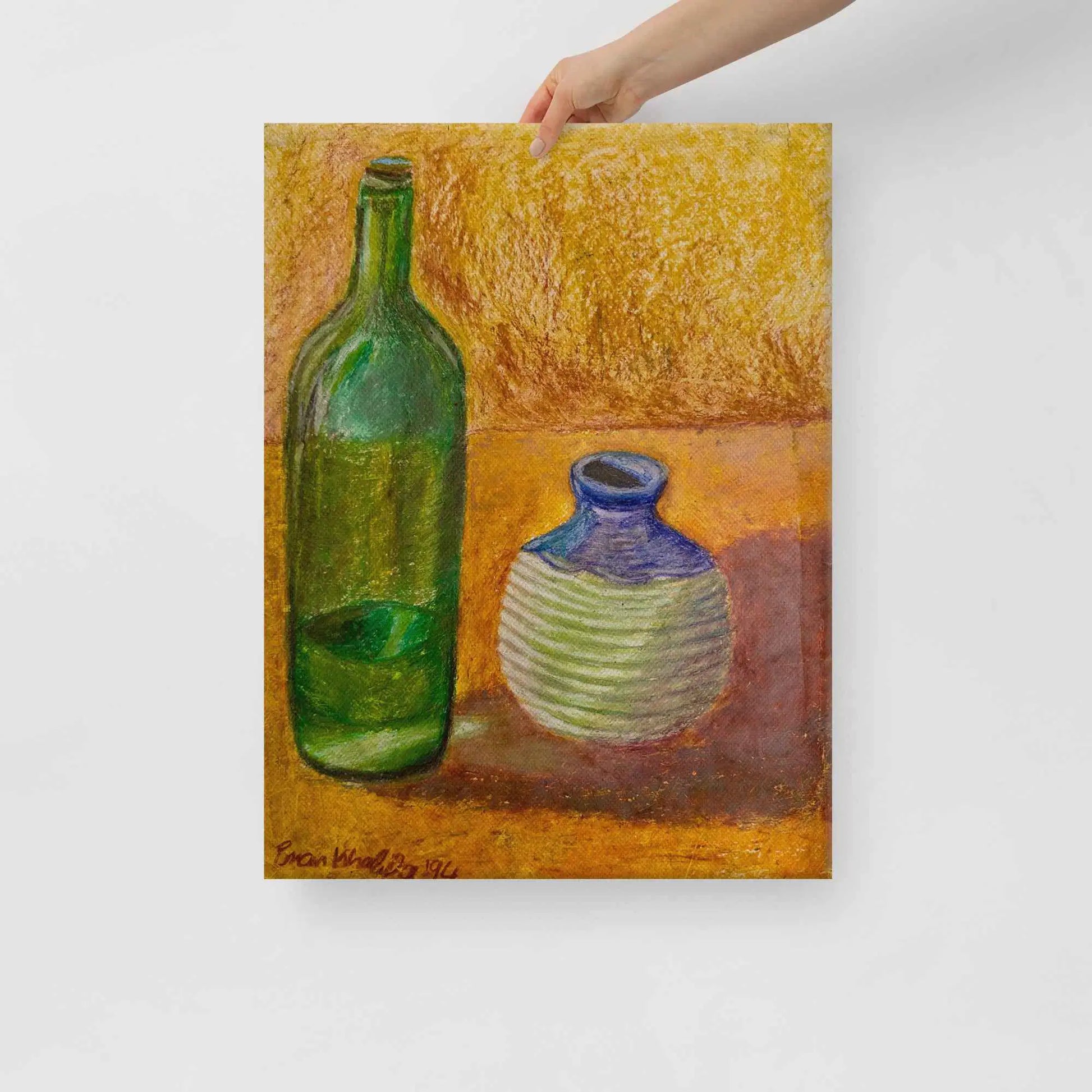 Canvas Print - Still Longing - Yellow Ochre Still Life - Eman's Gallery