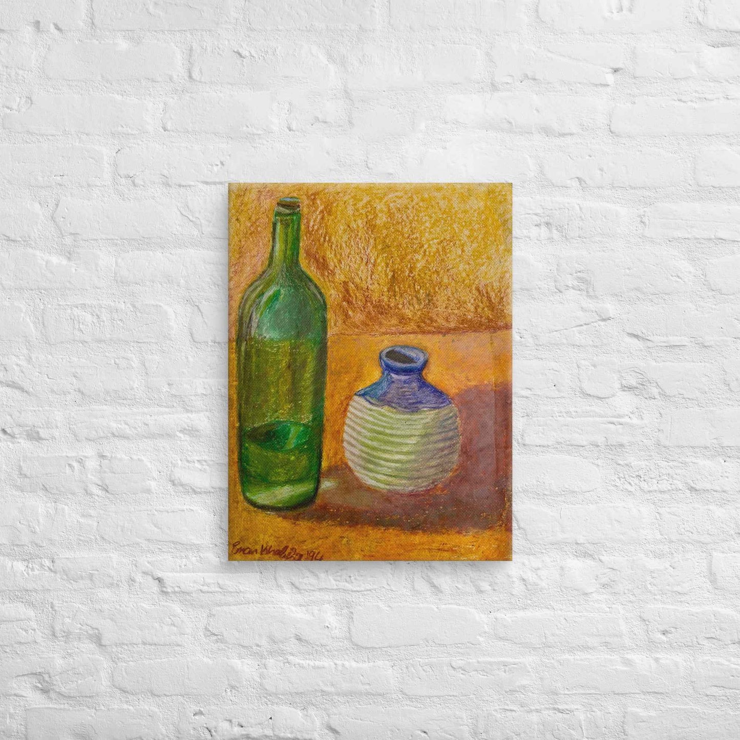 Canvas Print - Still Longing - Yellow Ochre Still Life - Eman's Gallery