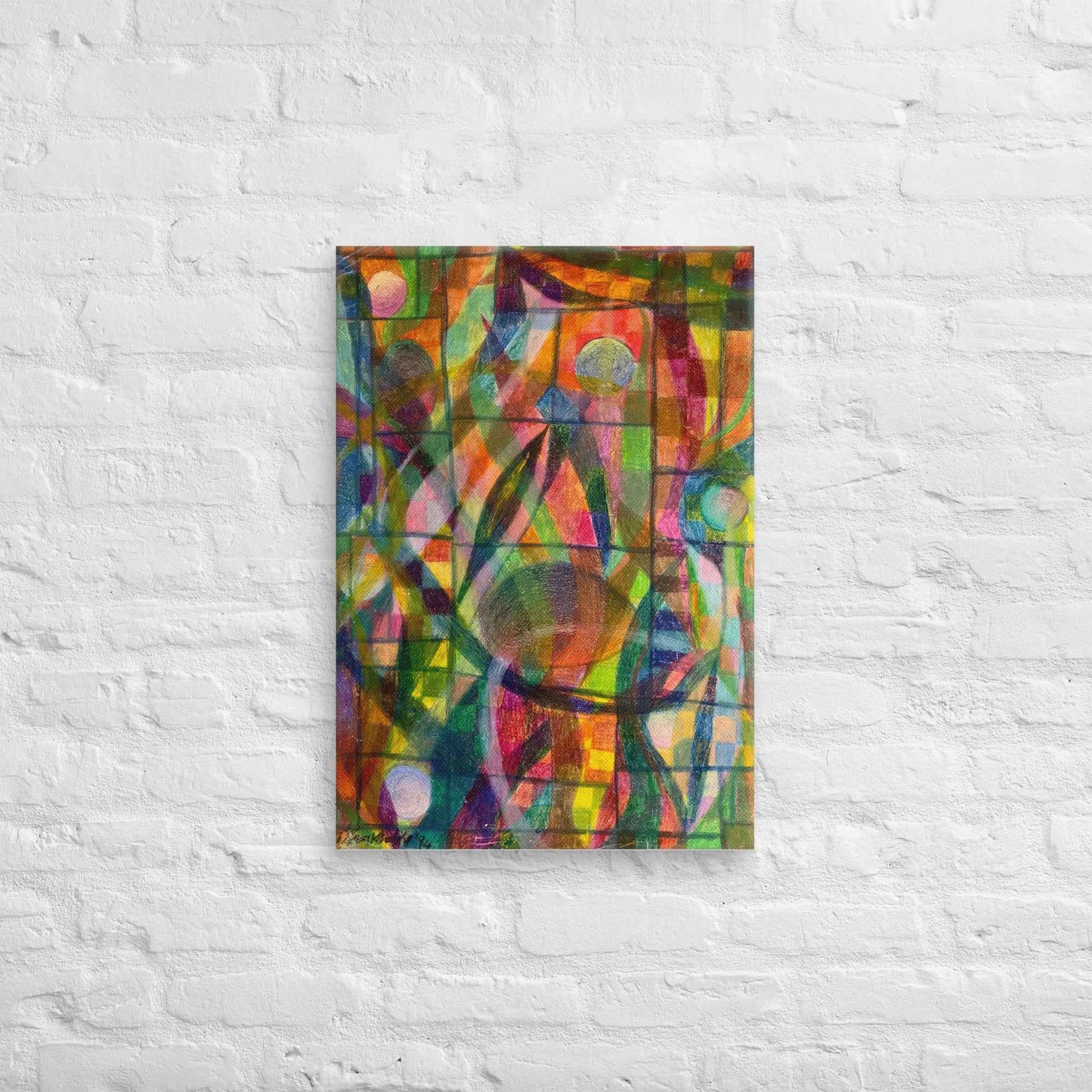 Canvas Print - Organic Life - Abstract Colorful Geometric