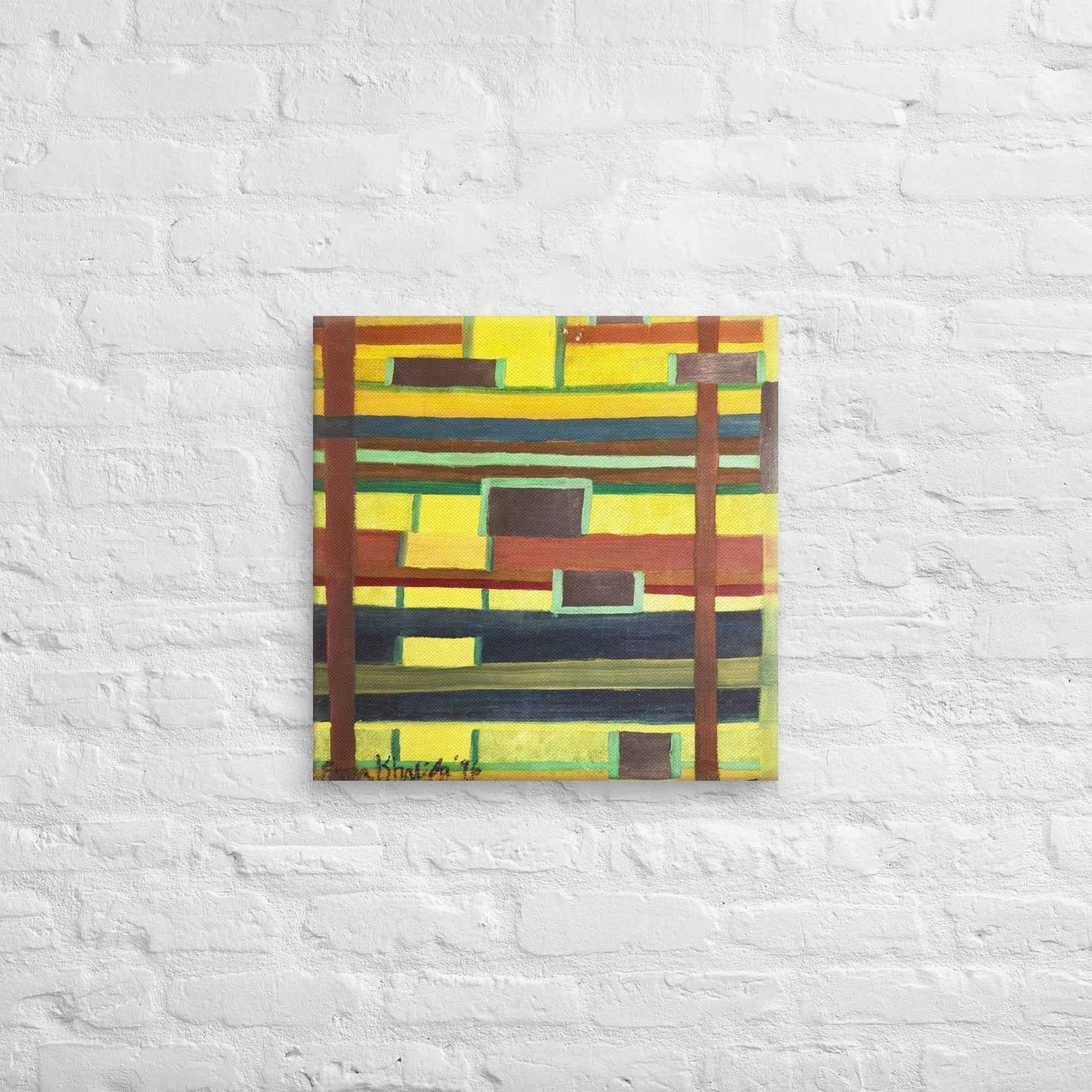 Canvas Print - City in Grids - Geometric Abstract Urban