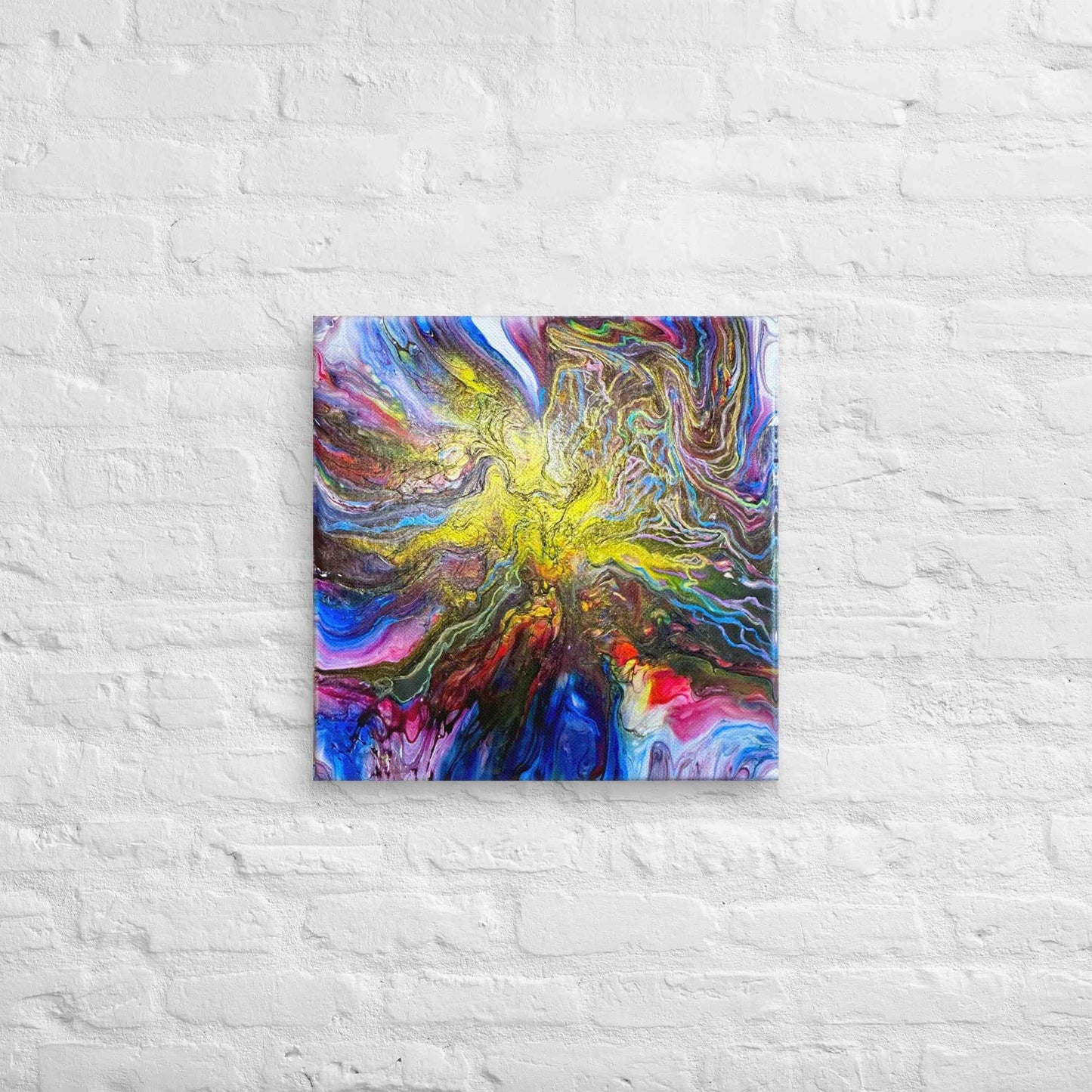 Canvas Print - In The Beginning - Cosmic Gold Explosion