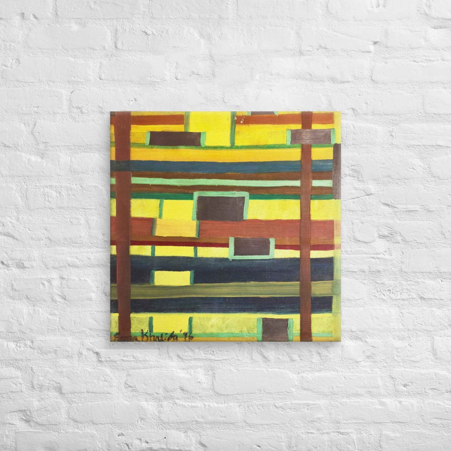 Canvas Print - City in Grids - Geometric Abstract Urban