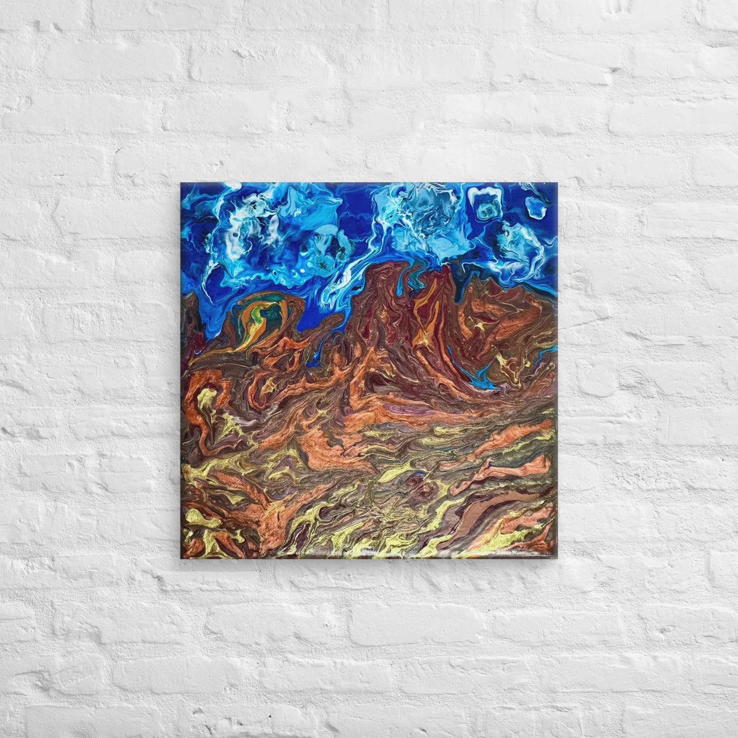 Canvas Print - Zeffir (exhale) - Fluid Abstract Earth & Sky