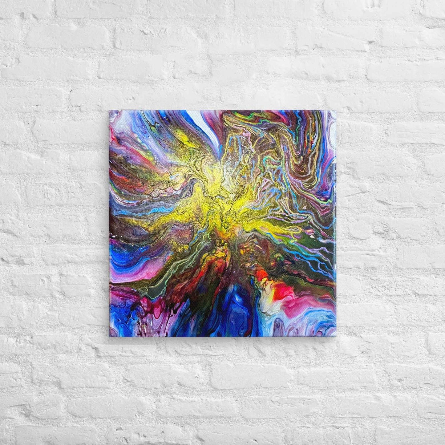 Canvas Print - In The Beginning - Cosmic Gold Explosion