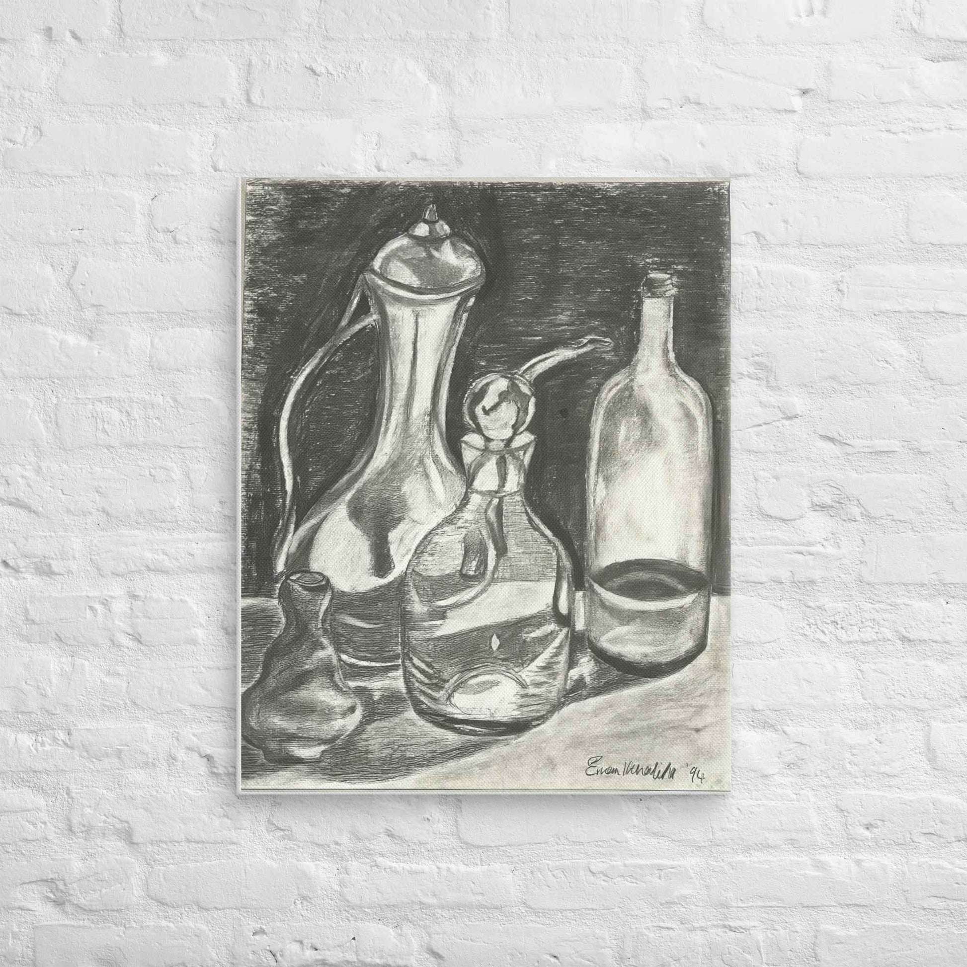 Canvas Print - Silent Reflection - Still Life Tonal