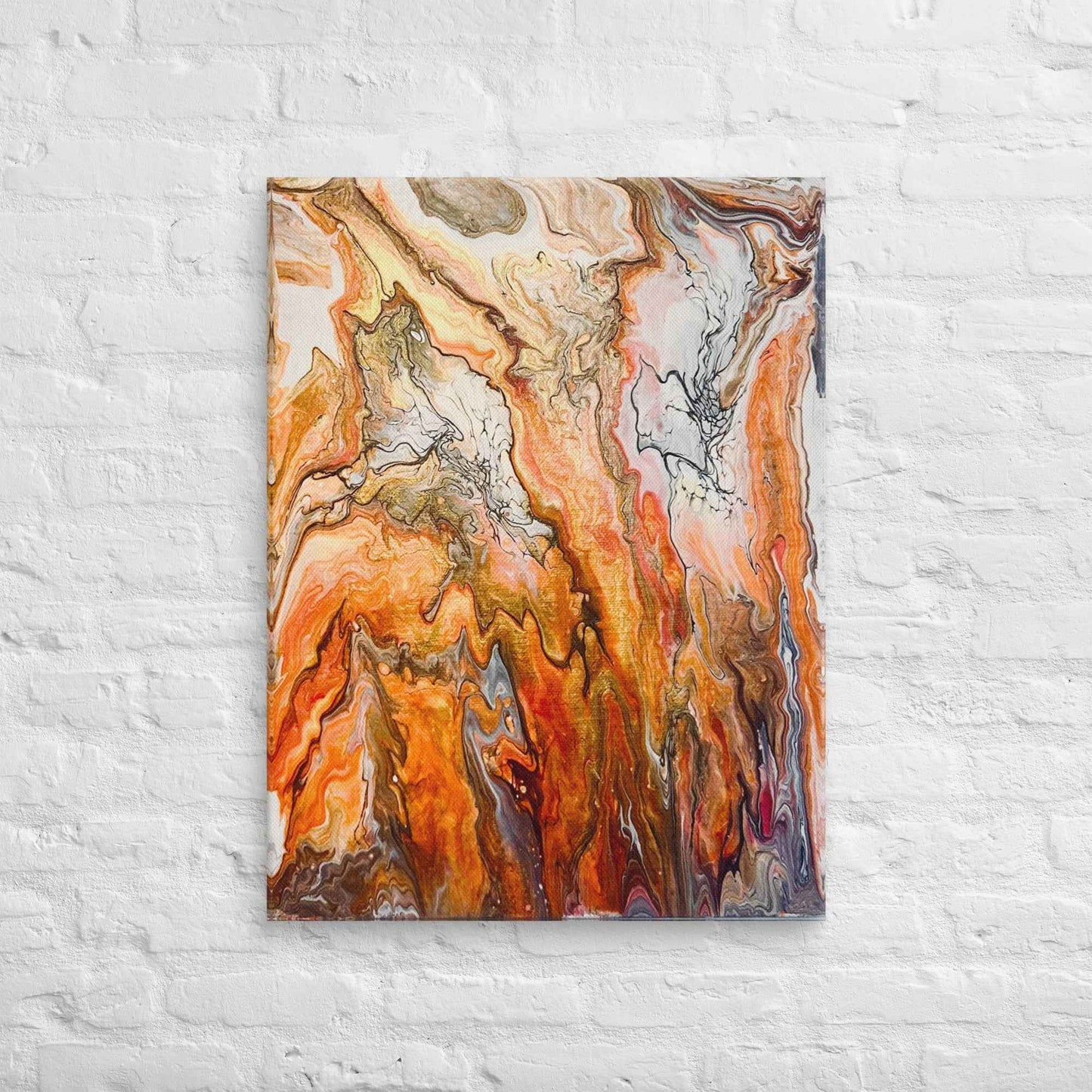 Canvas Print - Canyon - Fluid Abstract Earth Tone