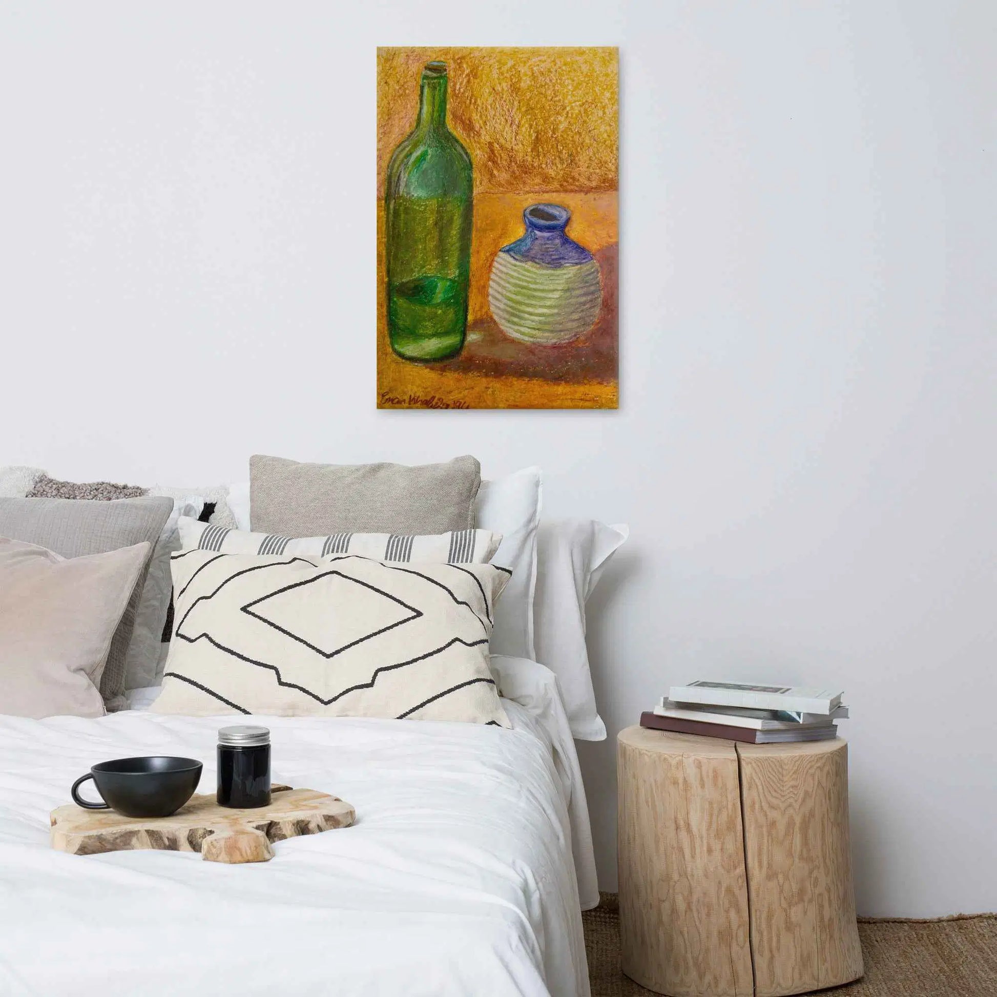 Canvas Print - Still Longing - Yellow Ochre Still Life - Eman's Gallery