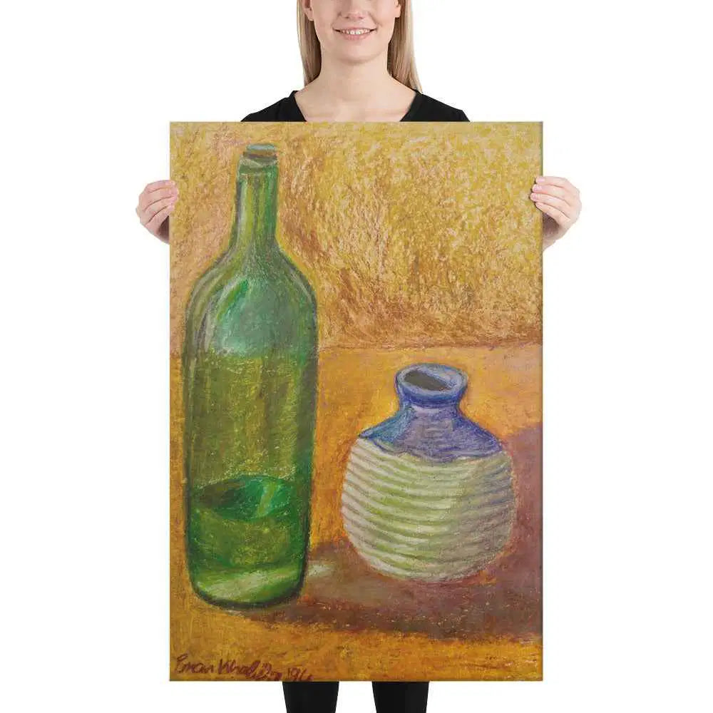 Canvas Print - Still Longing - Yellow Ochre Still Life - Eman's Gallery