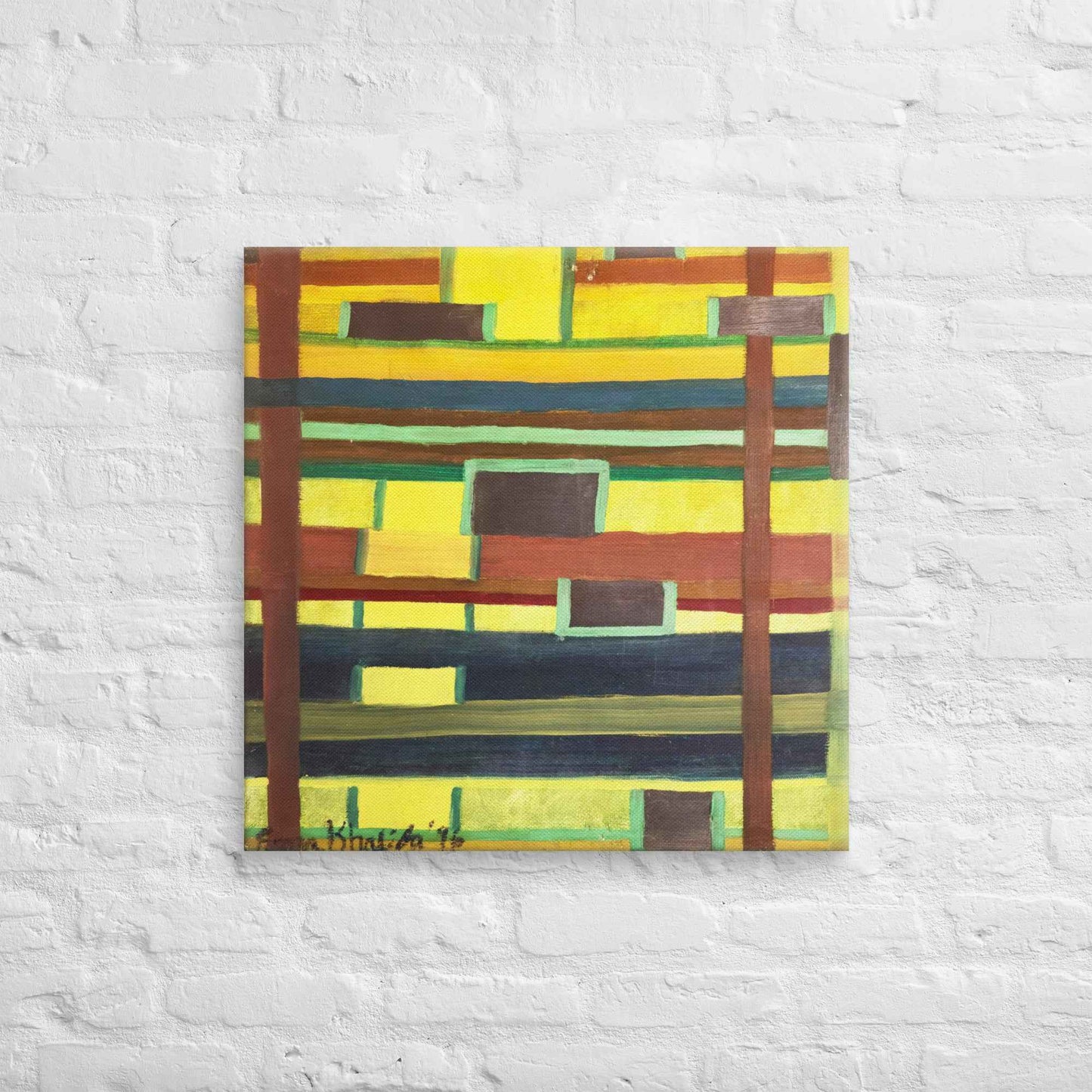 Canvas Print - City in Grids - Geometric Abstract Urban