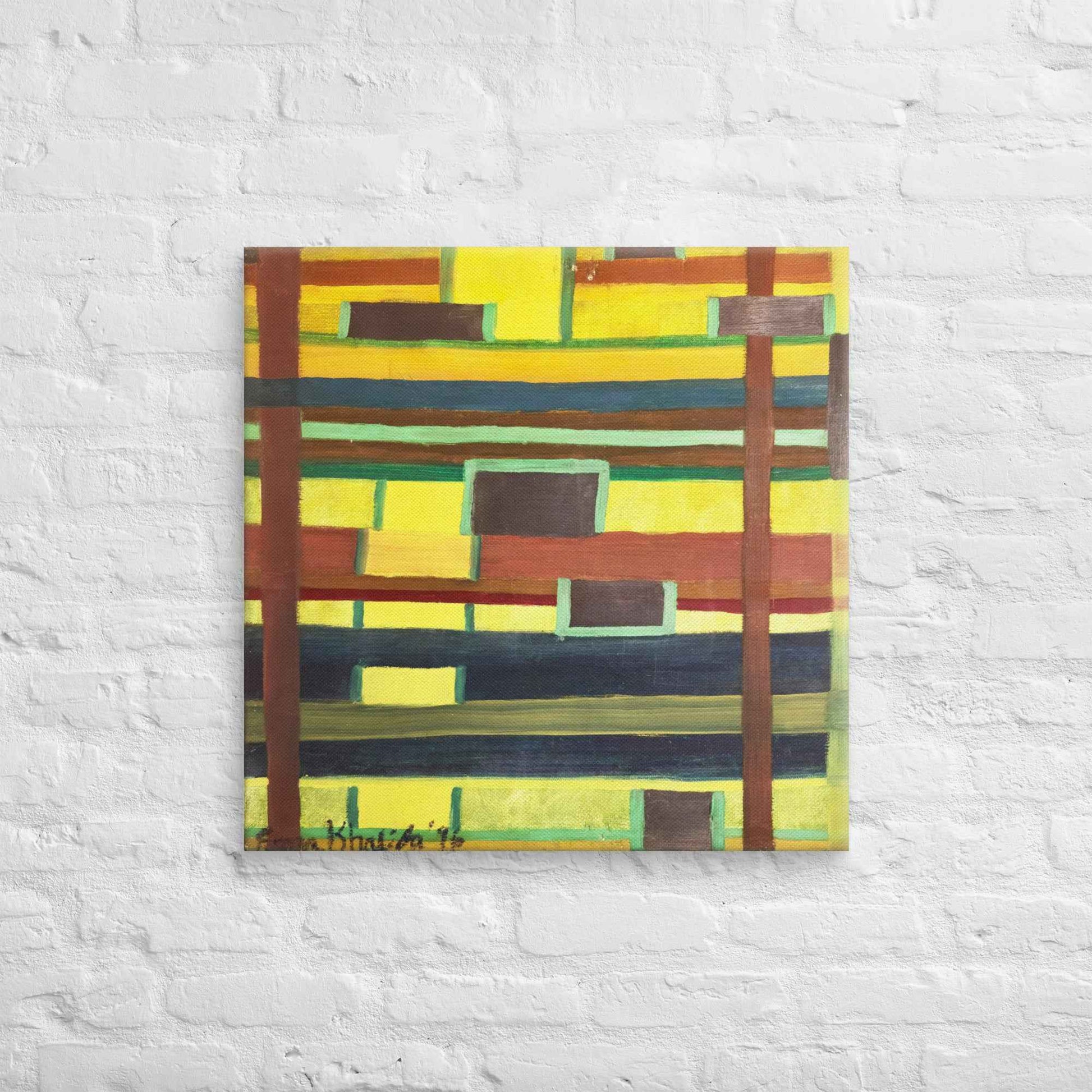 Canvas Print - City in Grids - Geometric Abstract Urban
