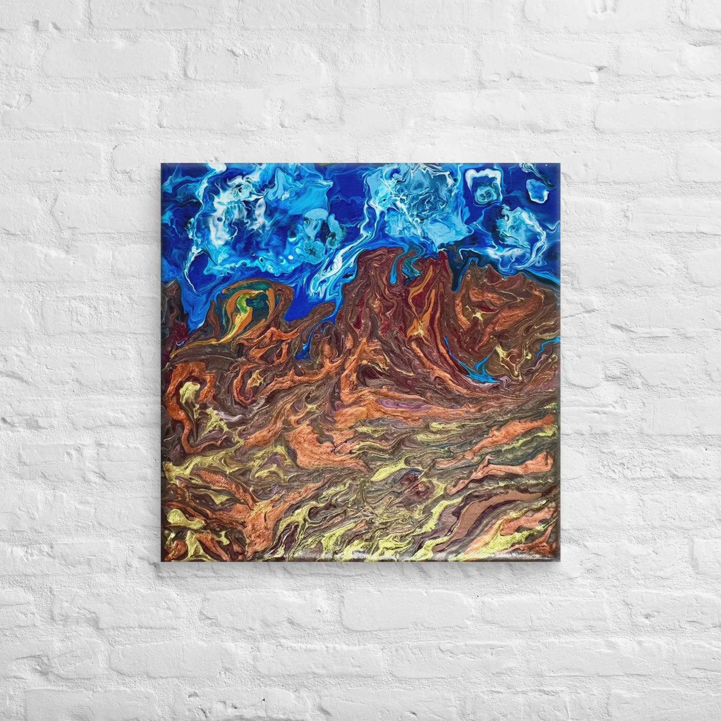 Canvas Print - Zeffir (exhale) - Fluid Abstract Earth & Sky