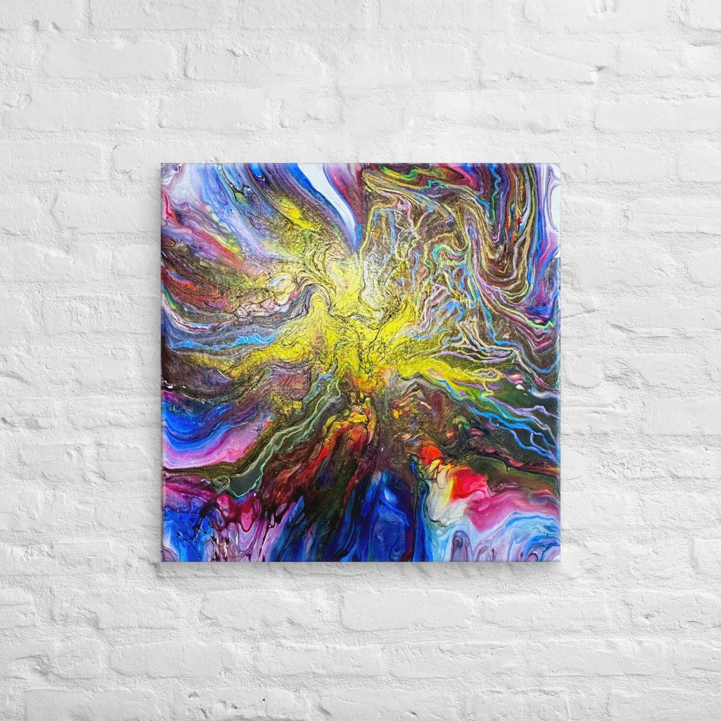 Canvas Print - In The Beginning - Cosmic Gold Explosion