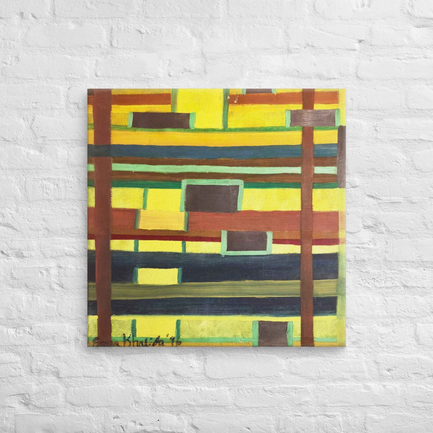 Canvas Print - City in Grids - Geometric Abstract Urban