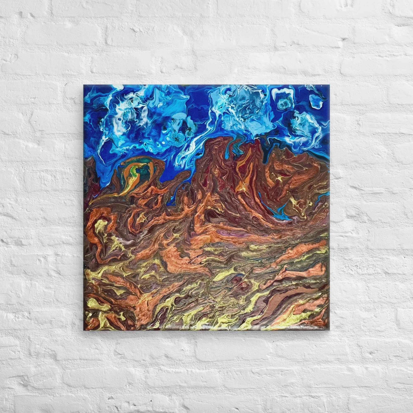 Canvas Print - Zeffir (exhale) - Fluid Abstract Earth & Sky