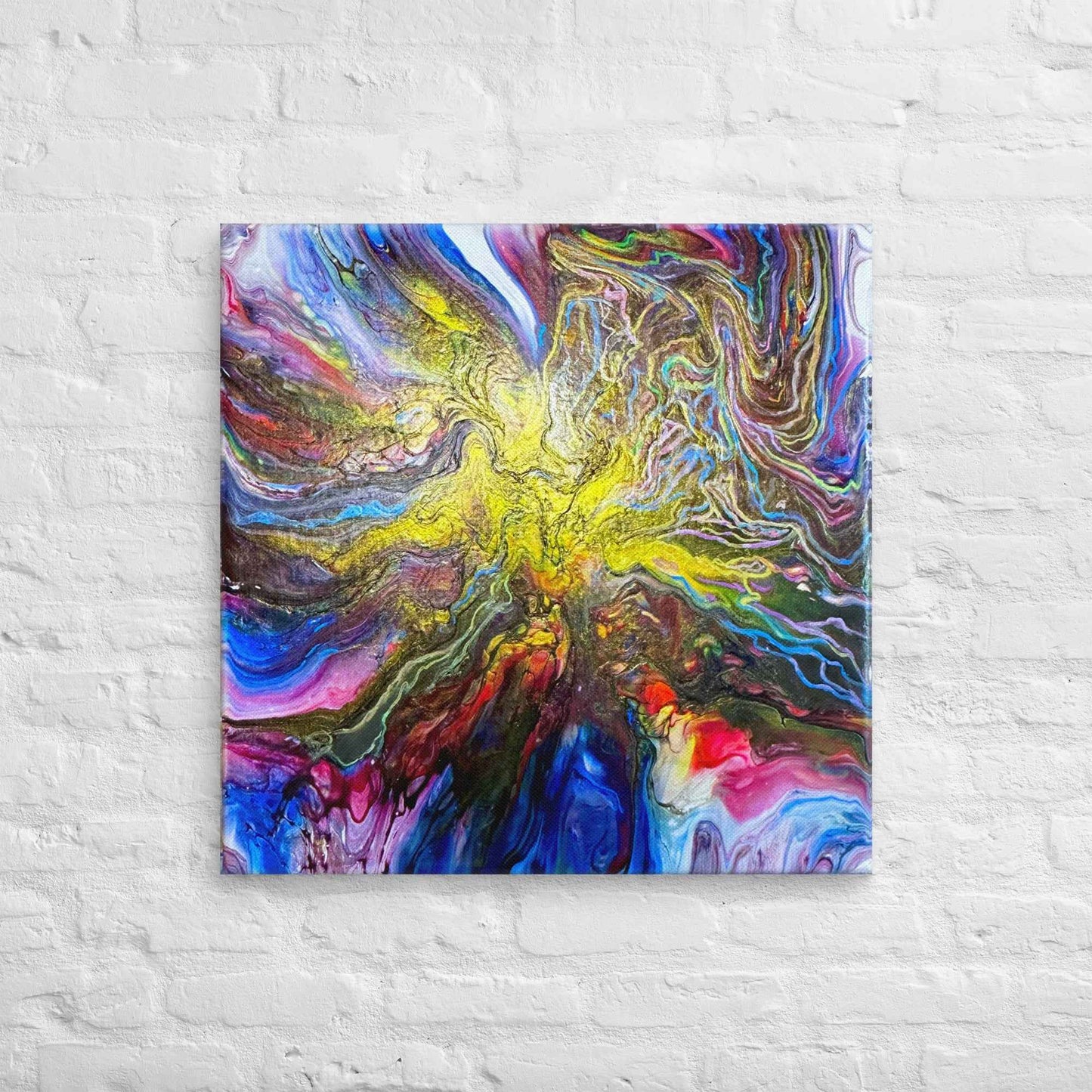 Canvas Print - In The Beginning - Cosmic Gold Explosion
