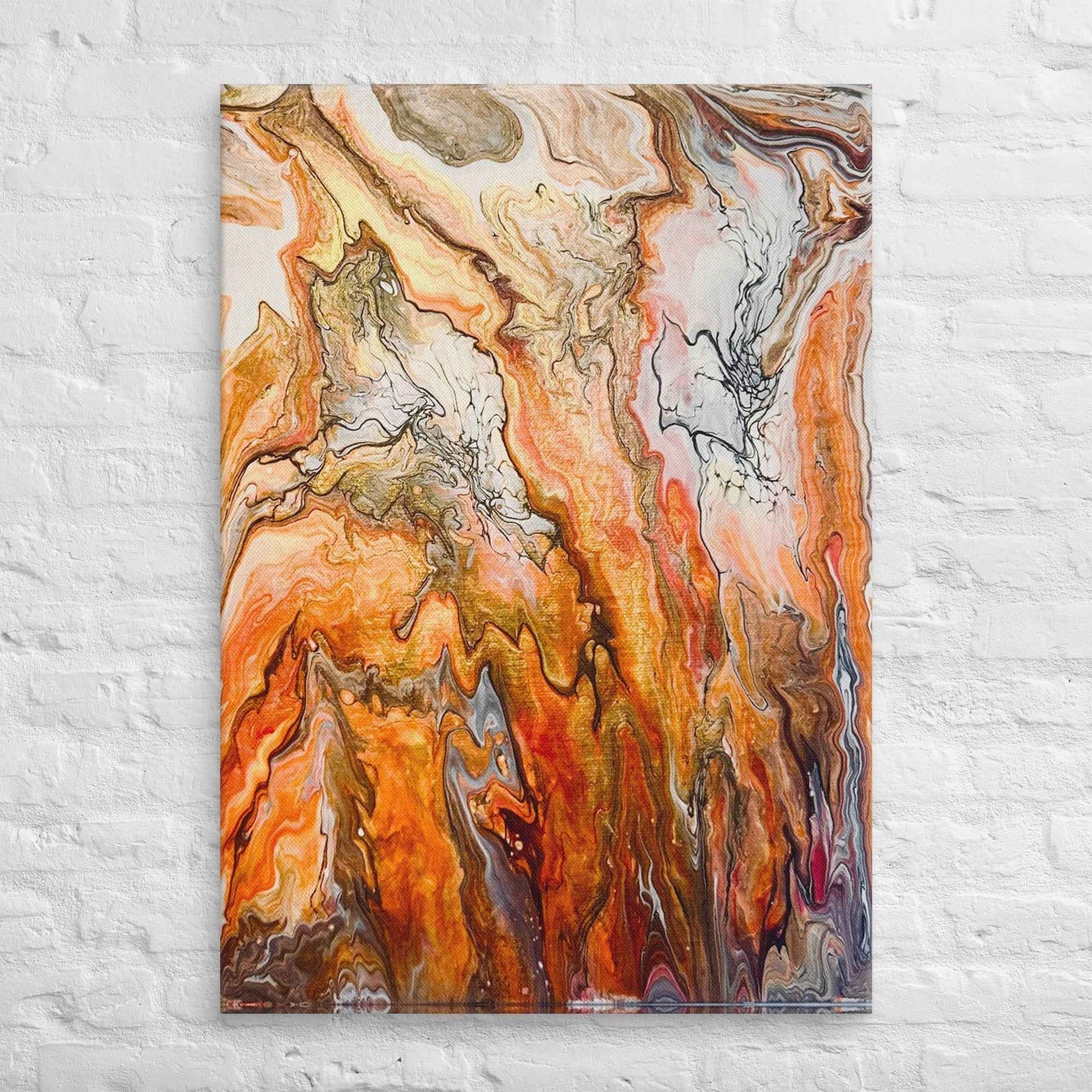 Canvas Print - Canyon - Fluid Abstract Earth Tone
