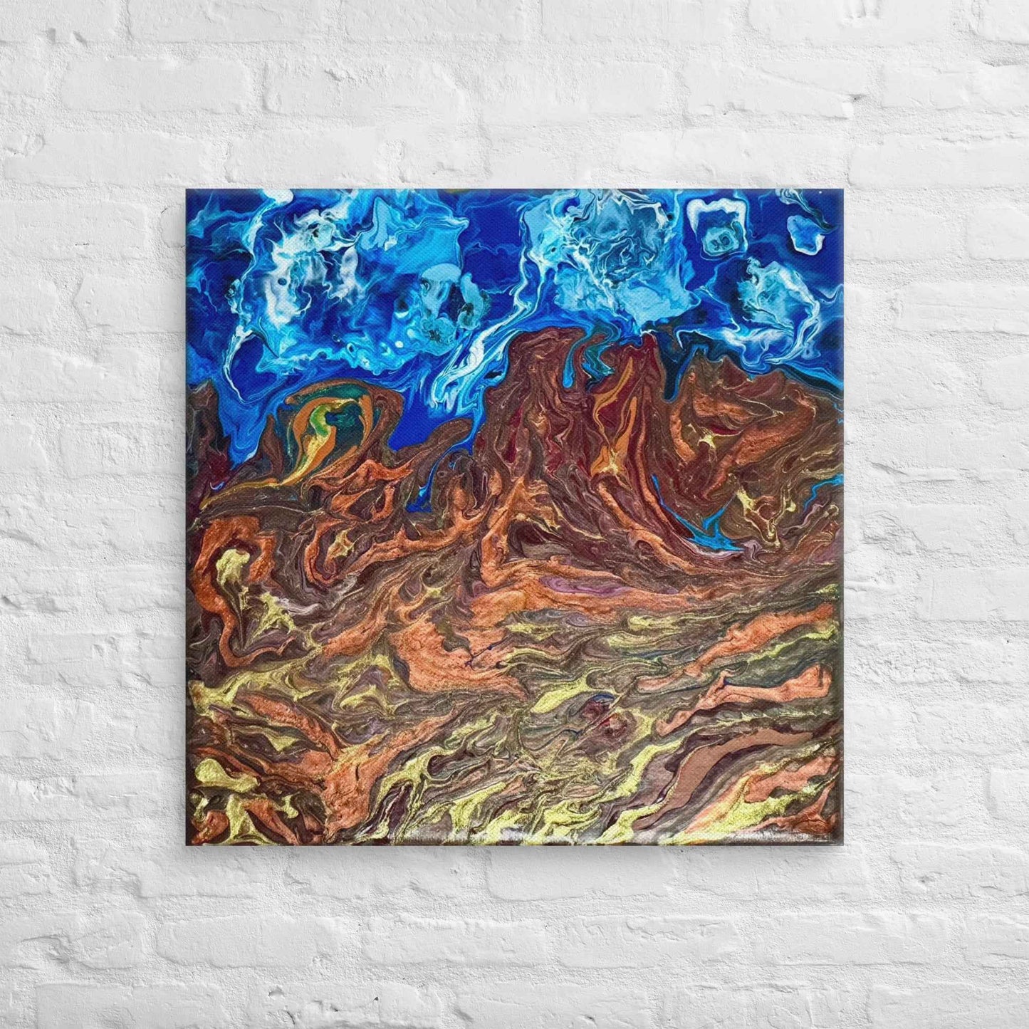 Canvas Print - Zeffir (exhale) - Fluid Abstract Earth & Sky