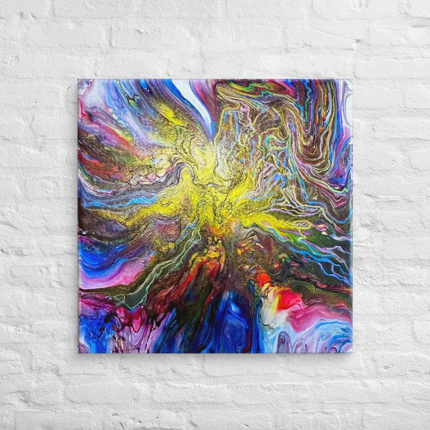 Canvas Print - In The Beginning - Cosmic Gold Explosion