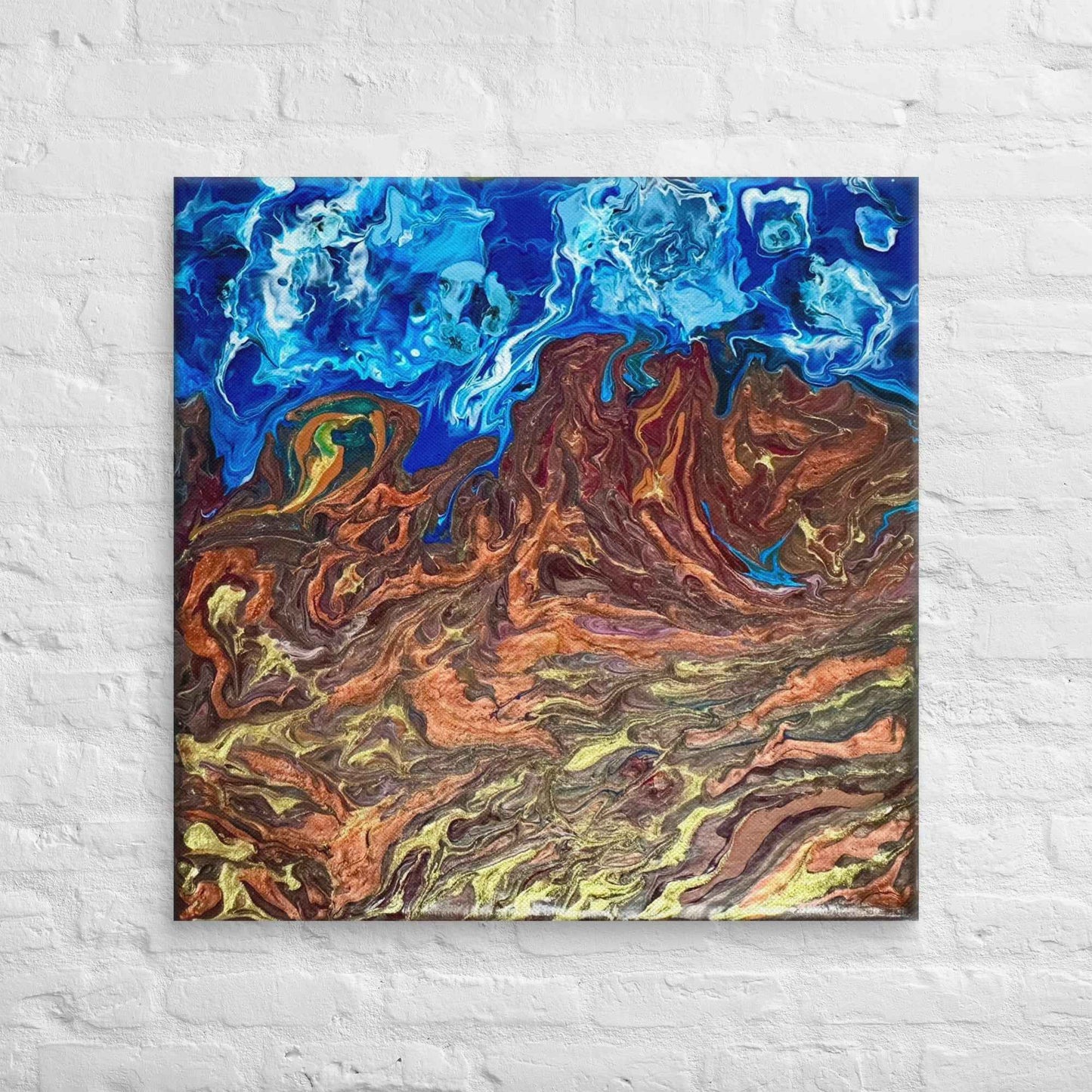 Canvas Print - Zeffir (exhale) - Fluid Abstract Earth & Sky