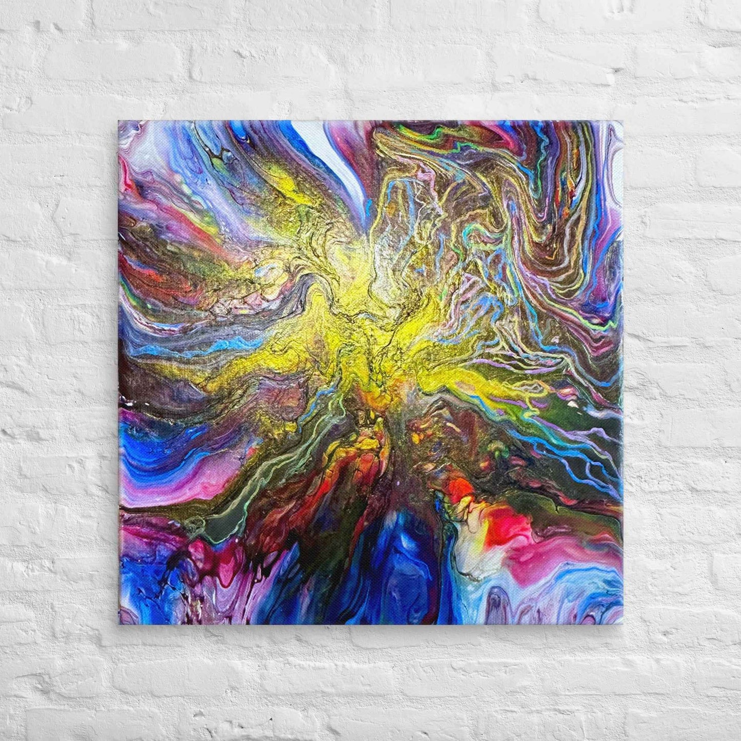 Canvas Print - In The Beginning - Cosmic Gold Explosion