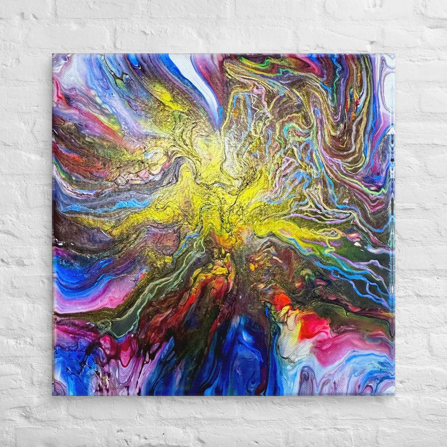 Canvas Print - In The Beginning - Cosmic Gold Explosion