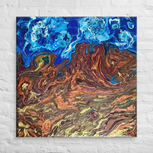 Canvas Print - Zeffir (exhale) - Fluid Abstract Earth & Sky
