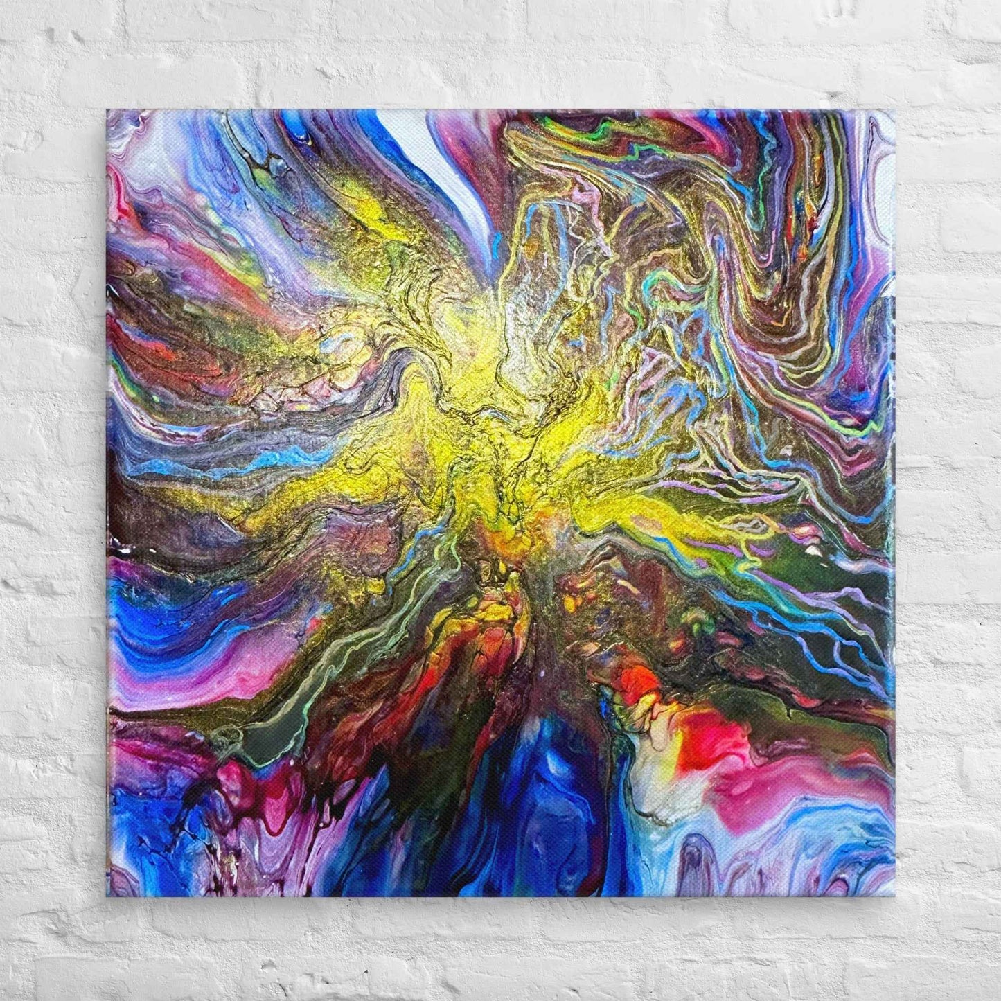 Canvas Print - In The Beginning - Cosmic Gold Explosion