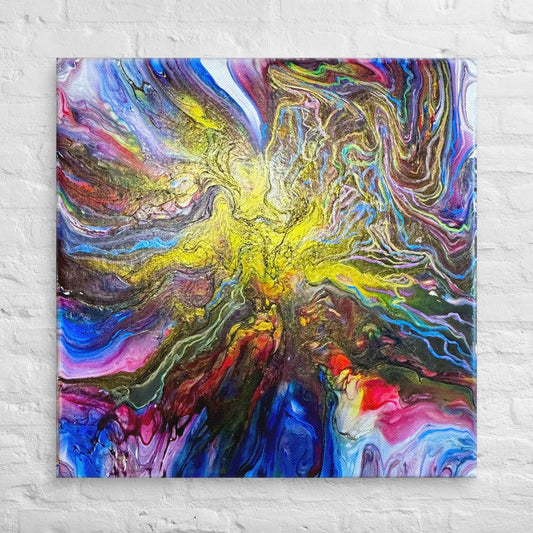 Canvas Print - In The Beginning - Cosmic Gold Explosion