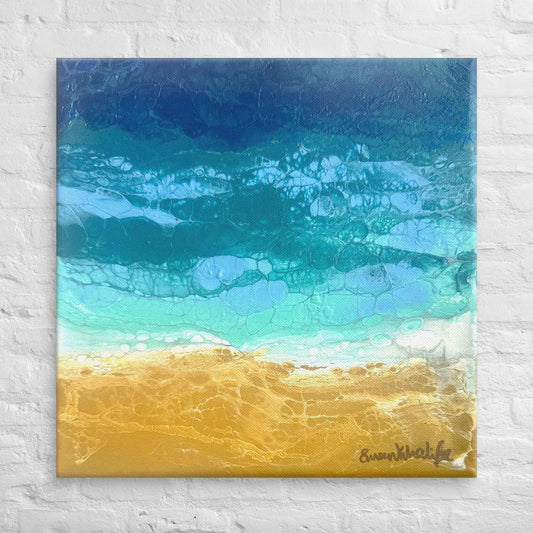 Canvas Print - Mystic Sea - Fluid Abstract Ocean Gold Art