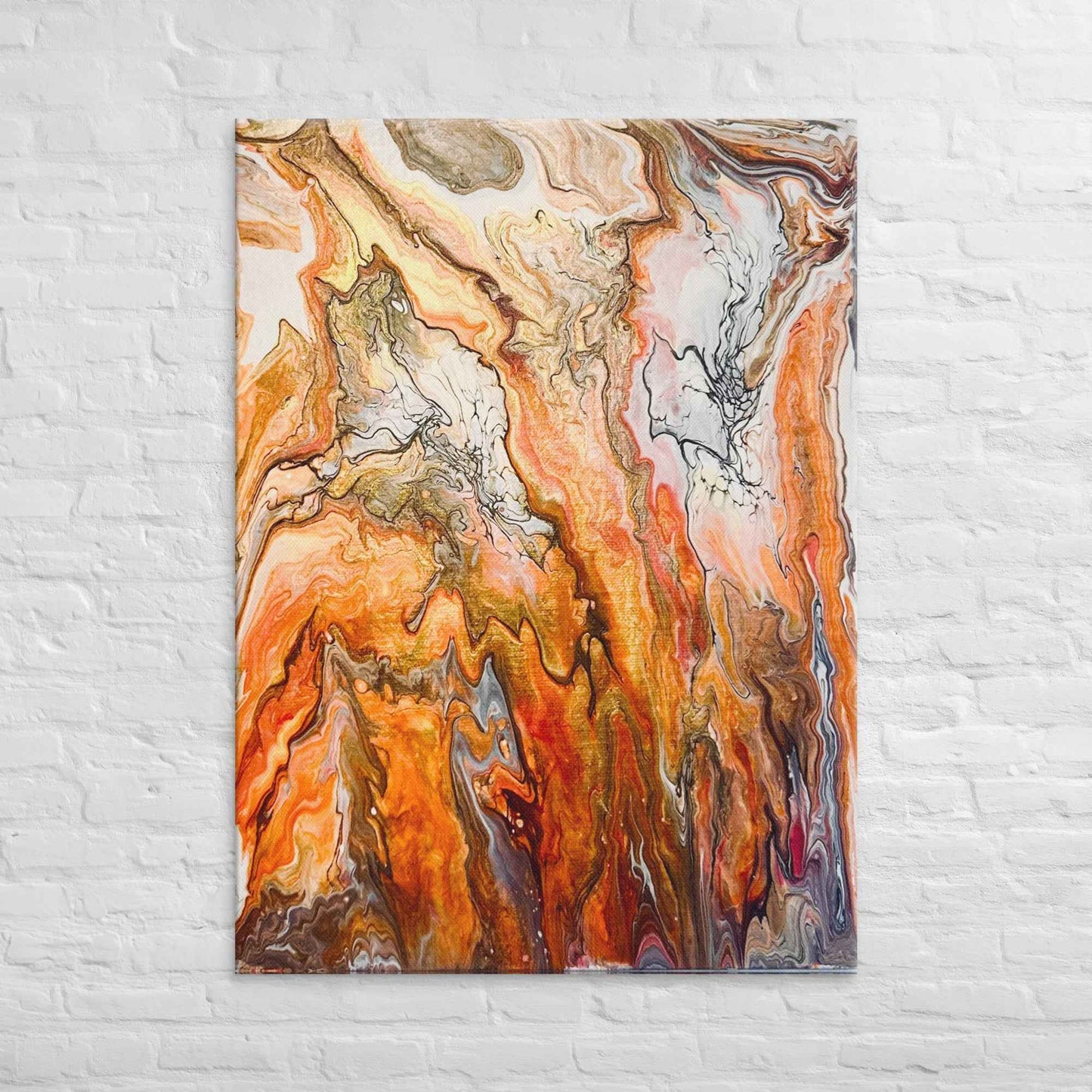 Canvas Print - Canyon - Fluid Abstract Earth Tone