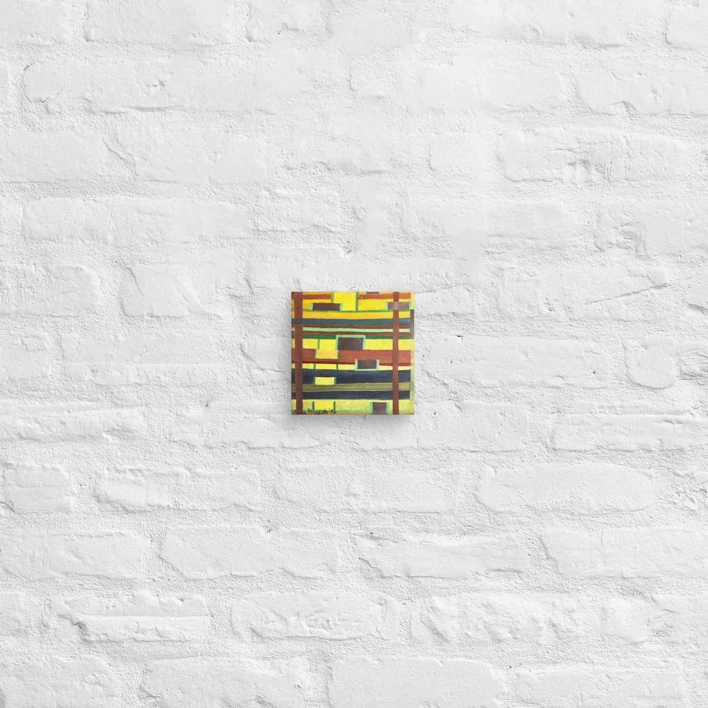 Canvas Print - City in Grids - Geometric Abstract Urban