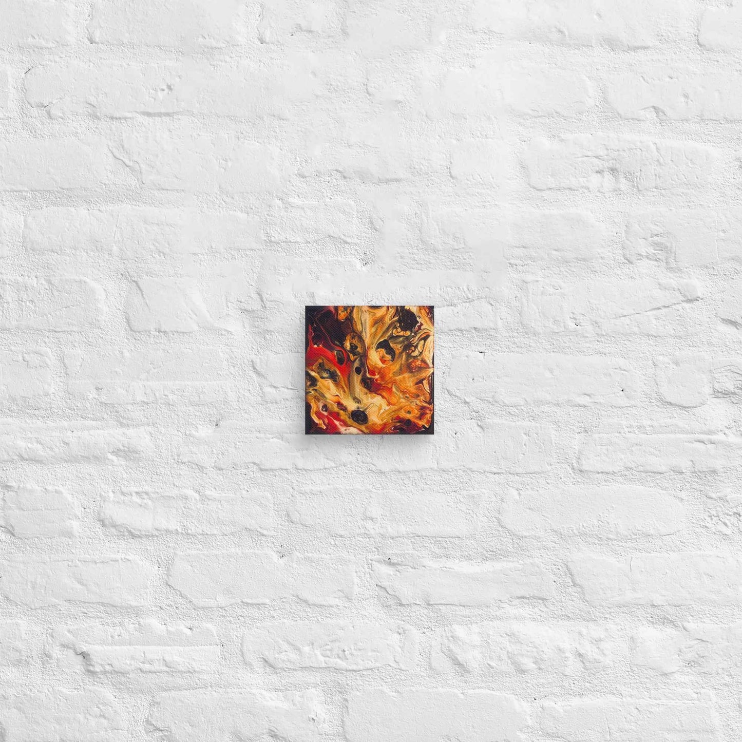 Canvas Print - Laheeb (flame) - Fluid Red Black Fire Art
