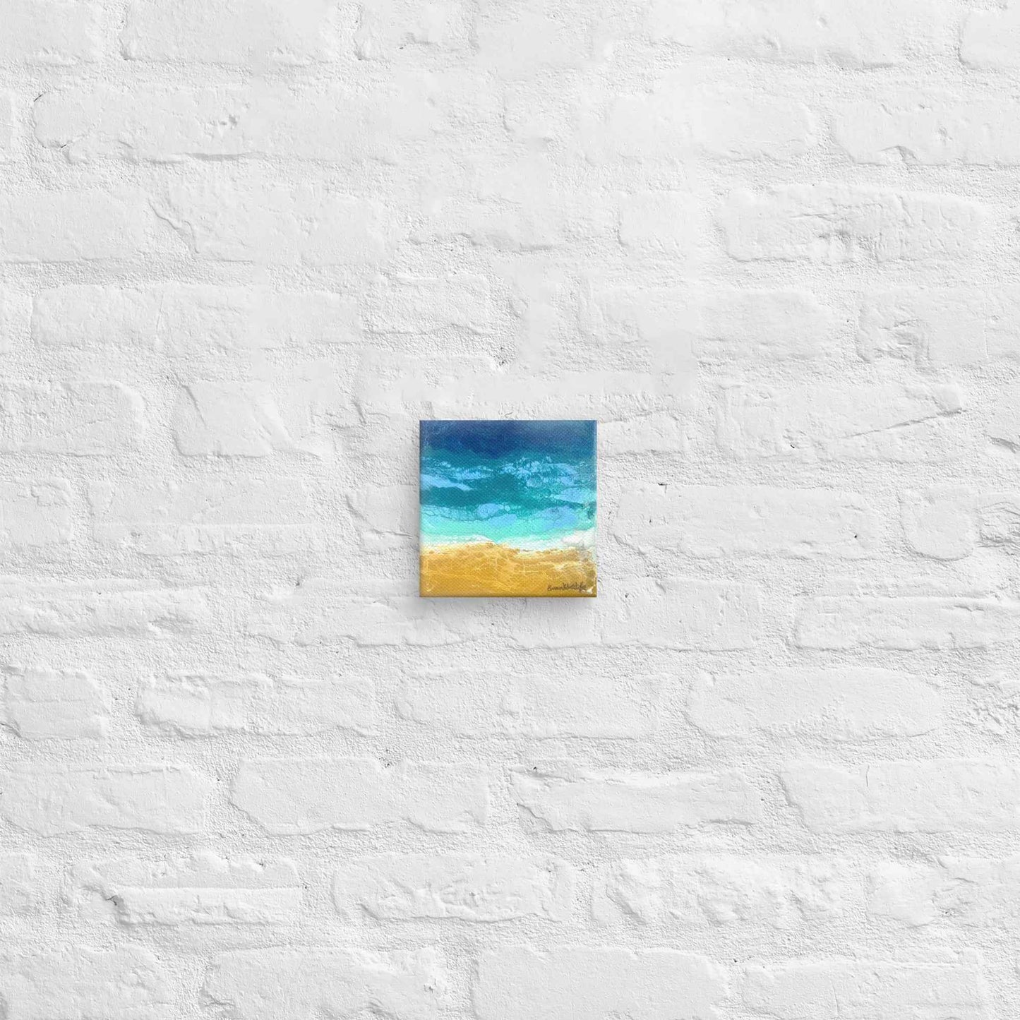 Canvas Print - Mystic Sea - Fluid Abstract Ocean Gold Art