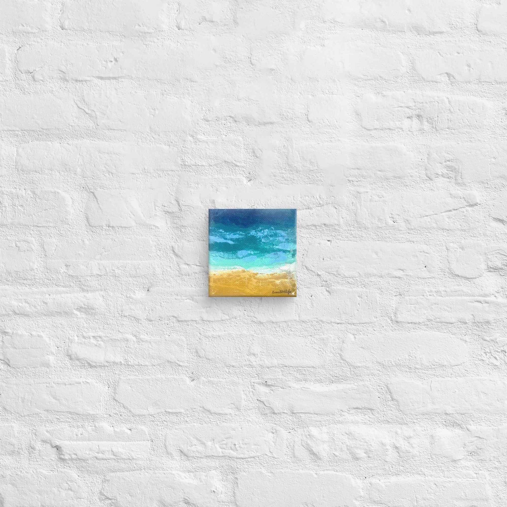 Canvas Print - Mystic Sea - Fluid Abstract Ocean Gold Art