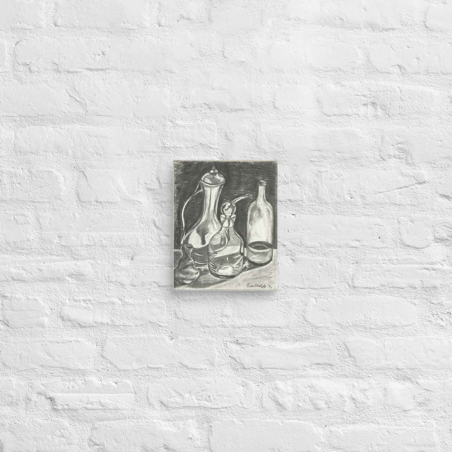 Canvas Print - Silent Reflection - Still Life Tonal