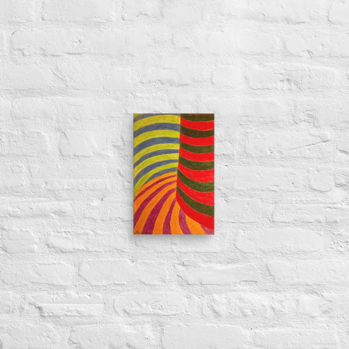 Canvas Print - No Brake Zone - Op Art Geometric Motion
