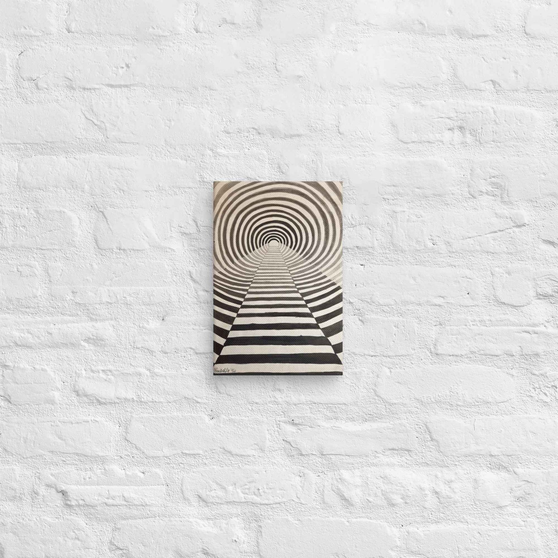 Canvas Print - Tunnel of Illusion - Geometric Op Art