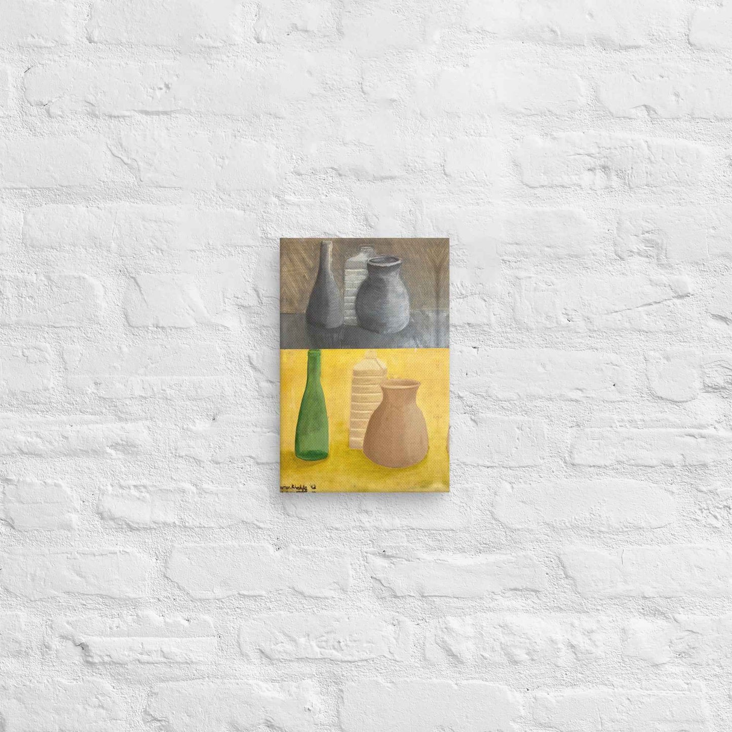 Canvas Print - Skins - Split Tonal Still Life Vessels