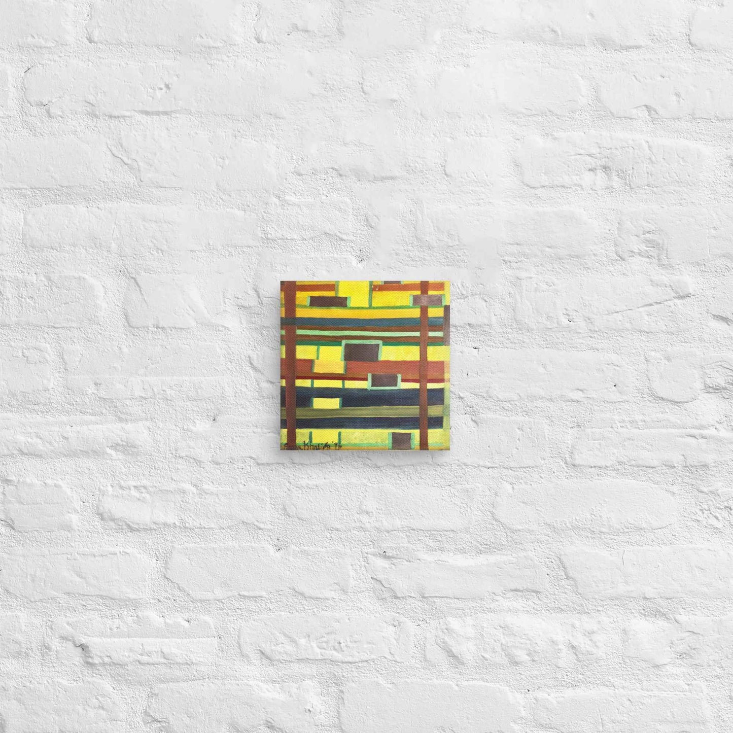 Canvas Print - City in Grids - Geometric Abstract Urban